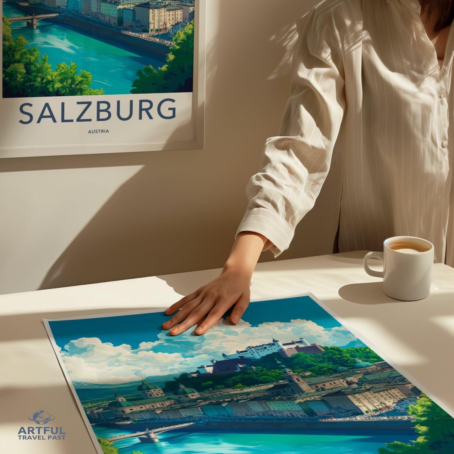 Salzburg Poster | Austria Wall Art | Europe Decor