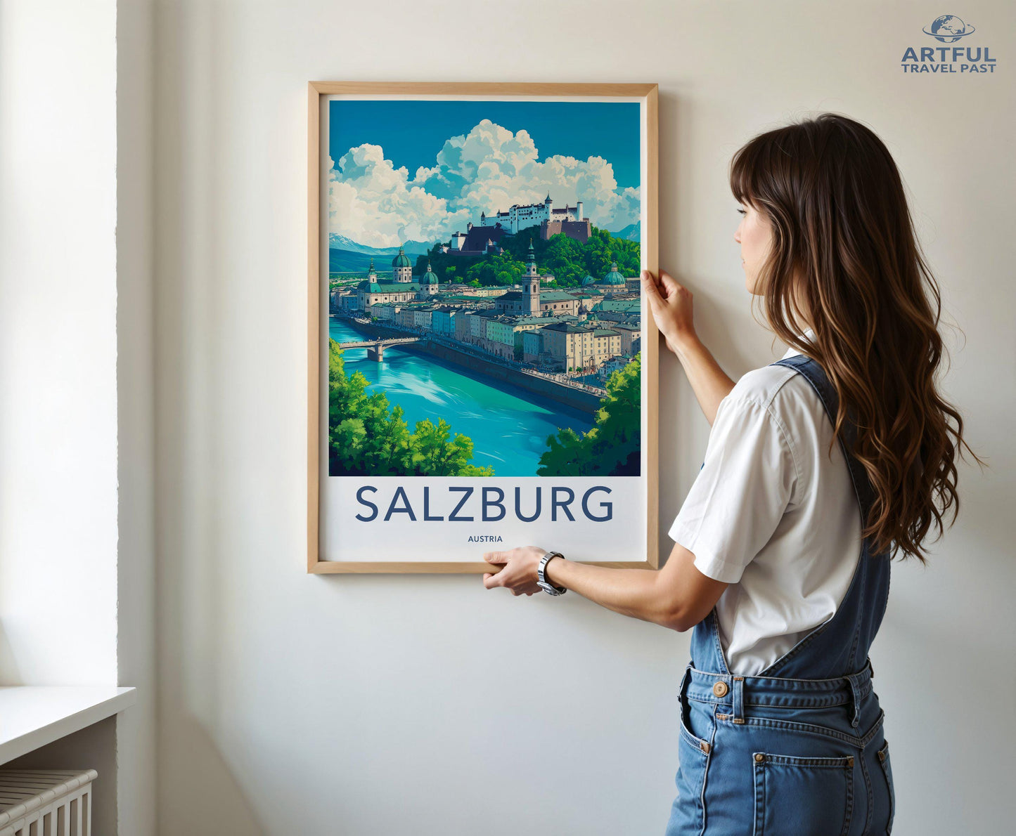 Salzburg Poster | Austria Wall Art | Europe Decor