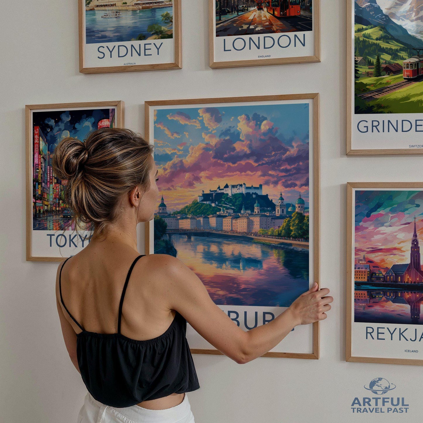 Salzburg Poster | Austria Wall Art | Europe Decor