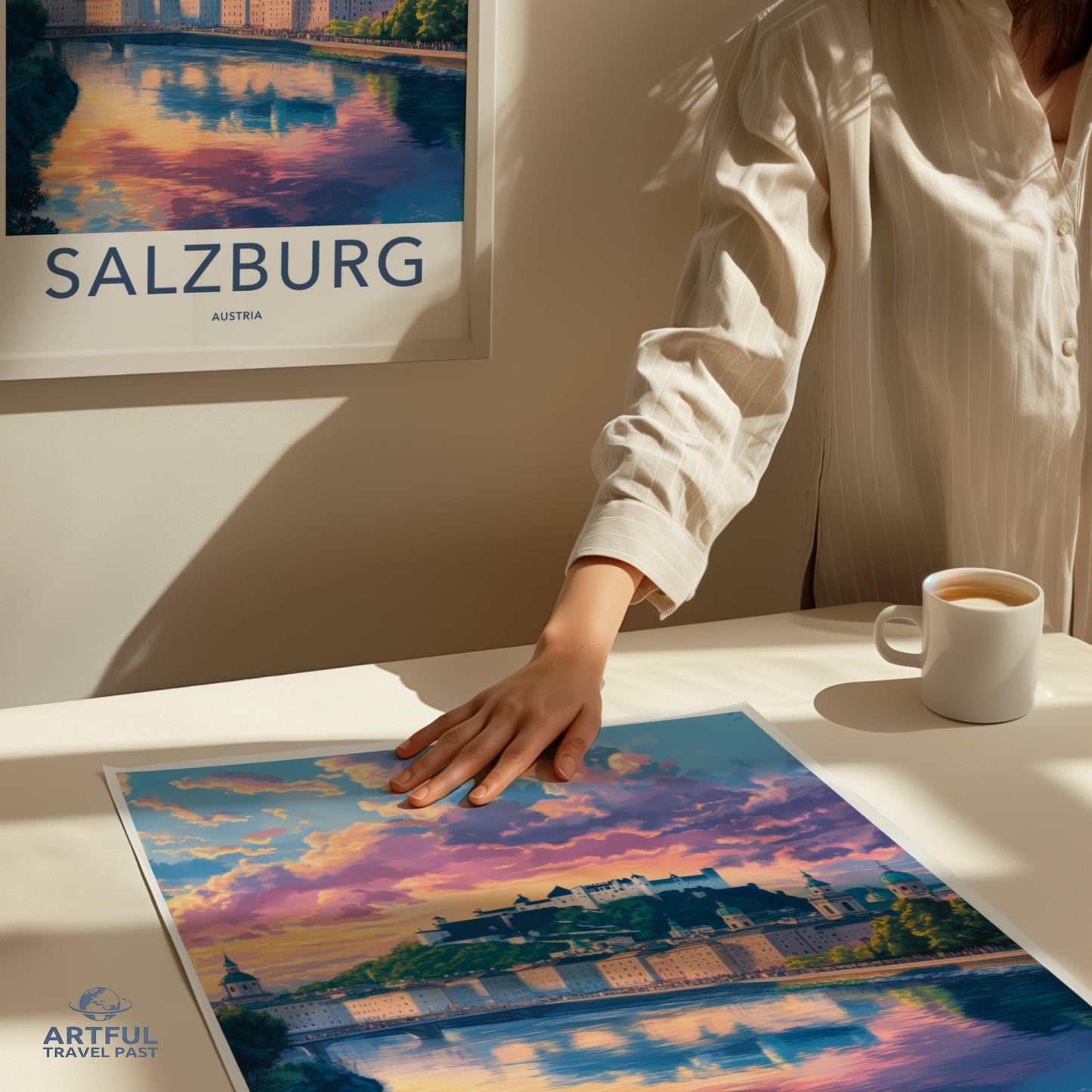 Salzburg Poster | Austria Wall Art | Europe Decor