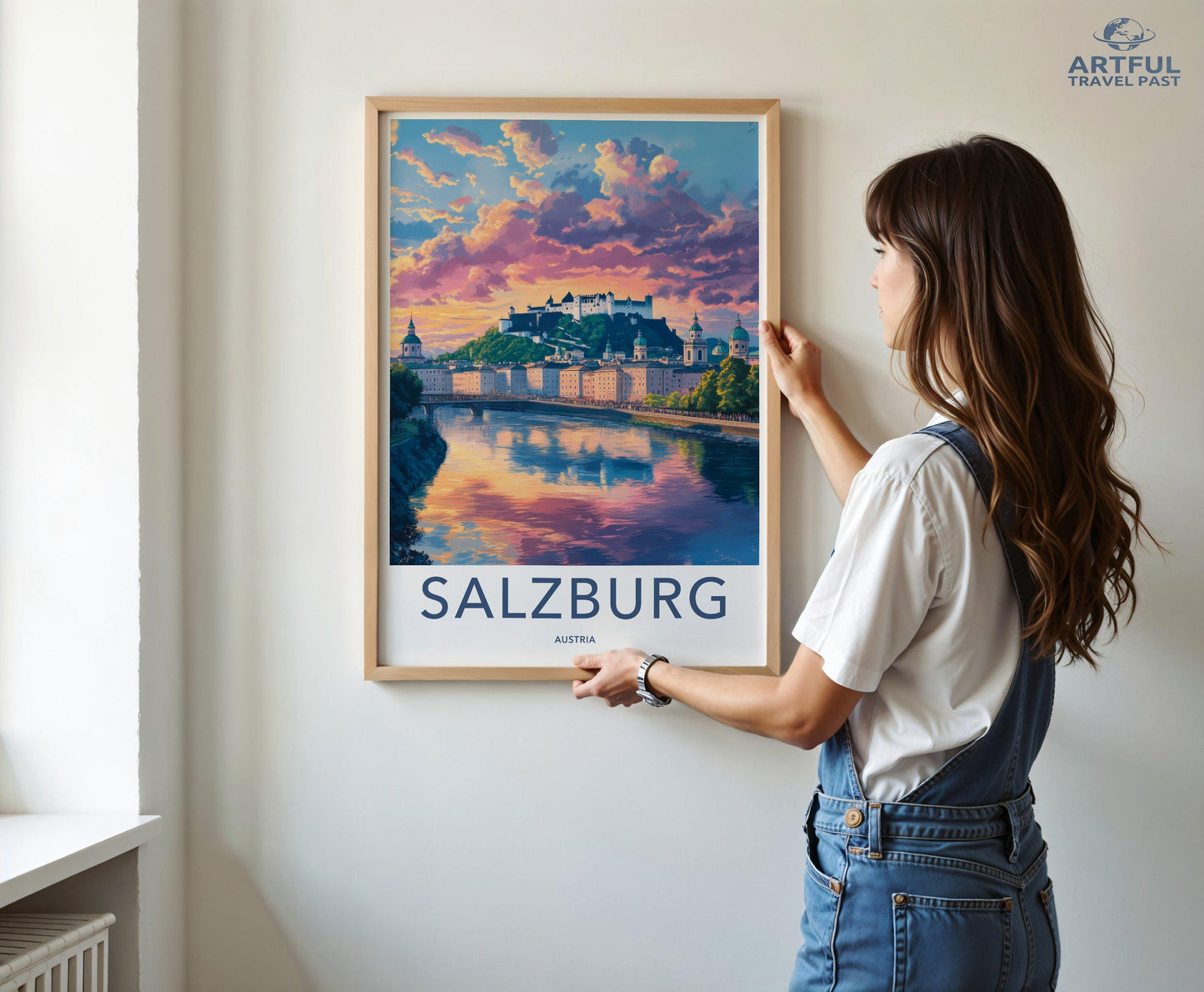 Salzburg Poster | Austria Wall Art | Europe Decor