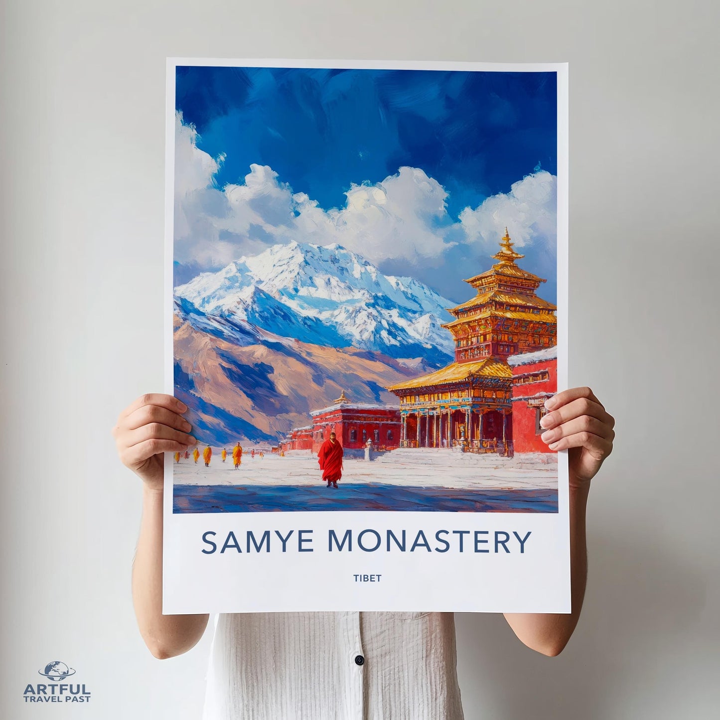 Samye Monastery Poster - Tibet Wall Art