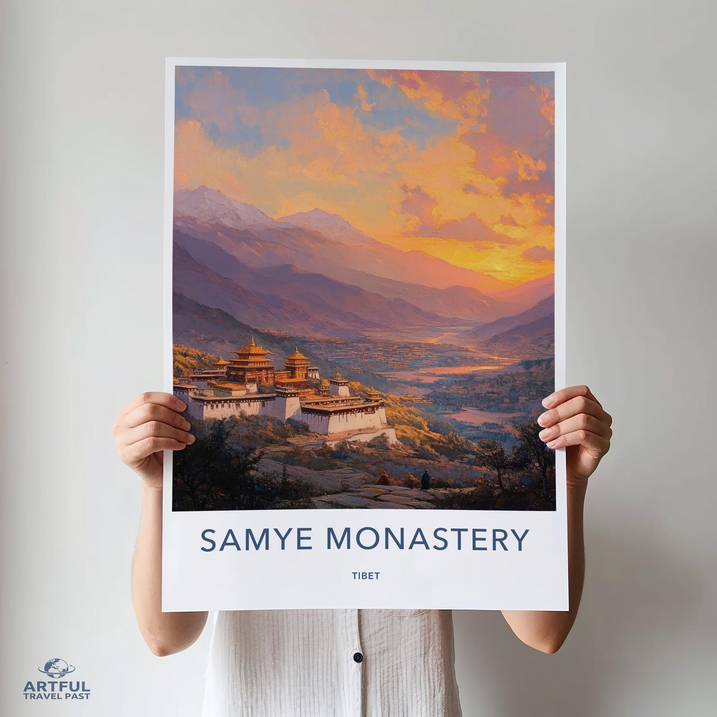 Samye Monastery Poster - Tibet Wall Art