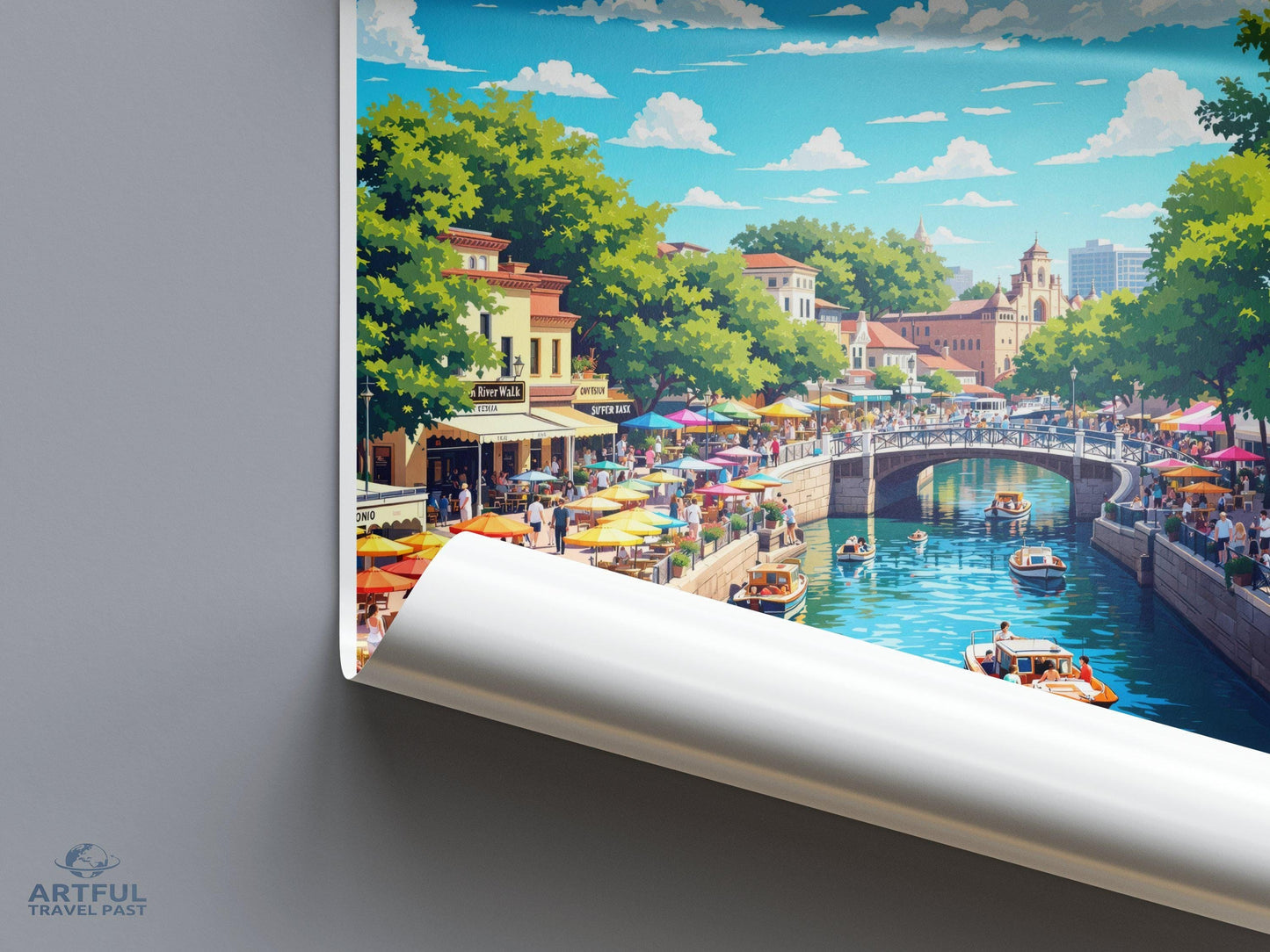 San Antonio Poster | Texas Wall Art | America Decor