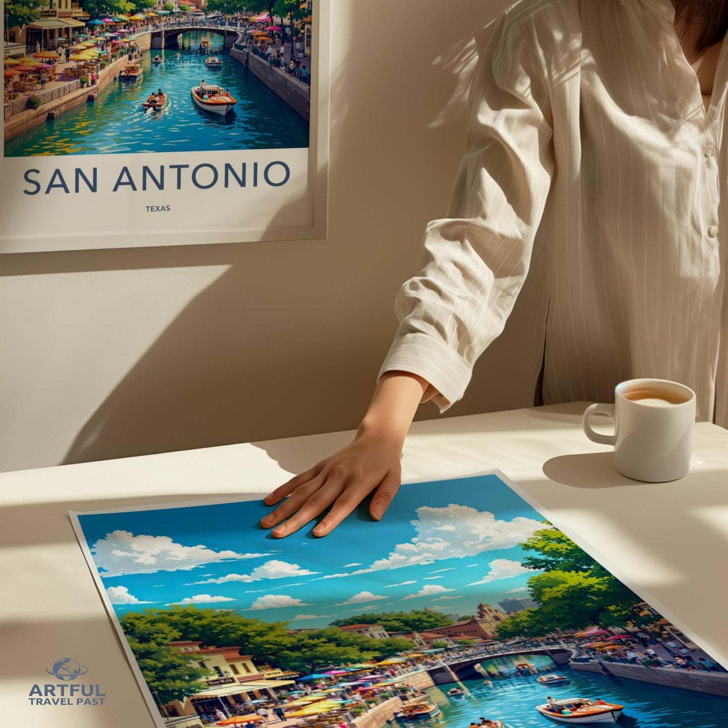 San Antonio Poster | Texas Wall Art | America Decor