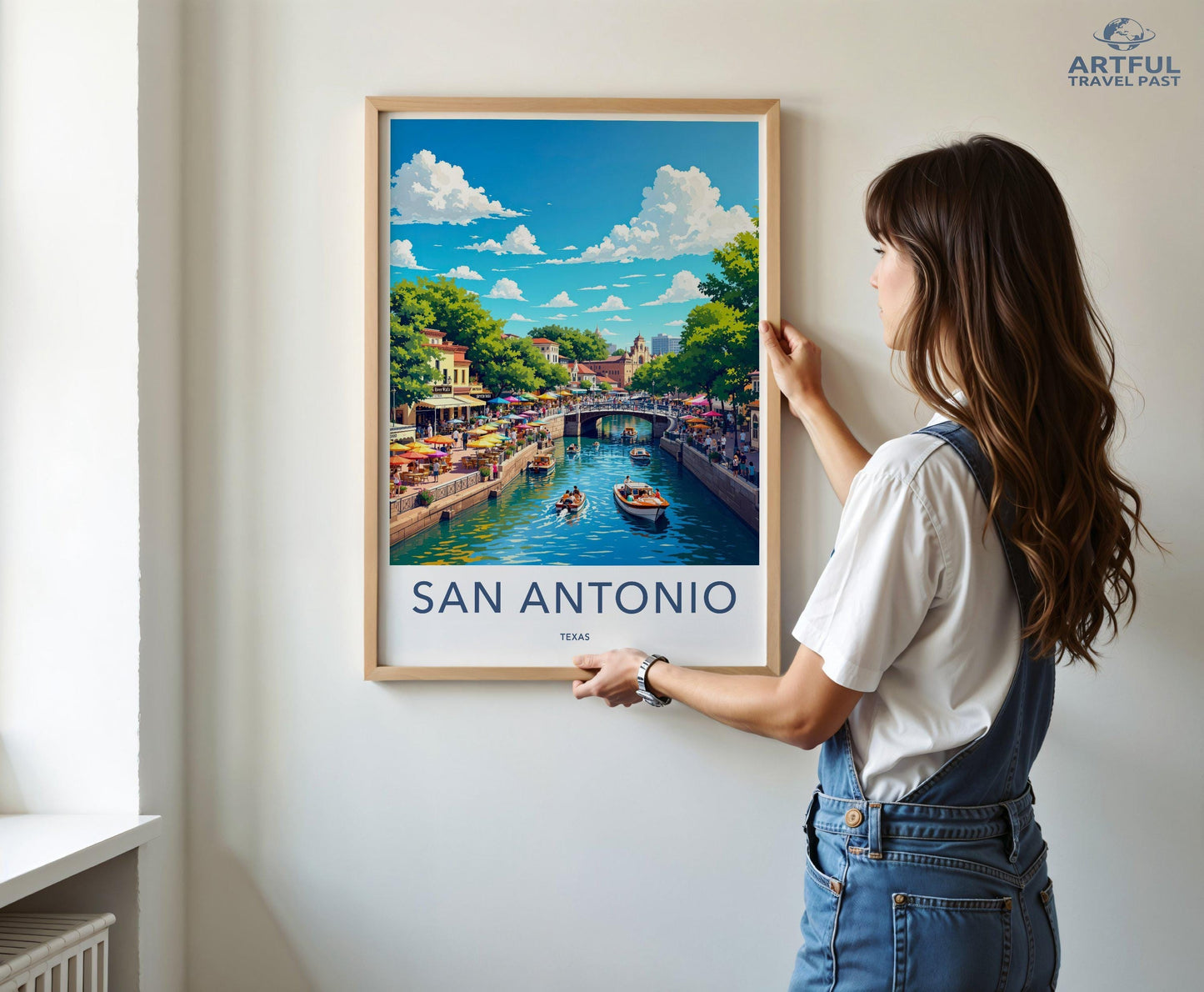 San Antonio Poster | Texas Wall Art | America Decor