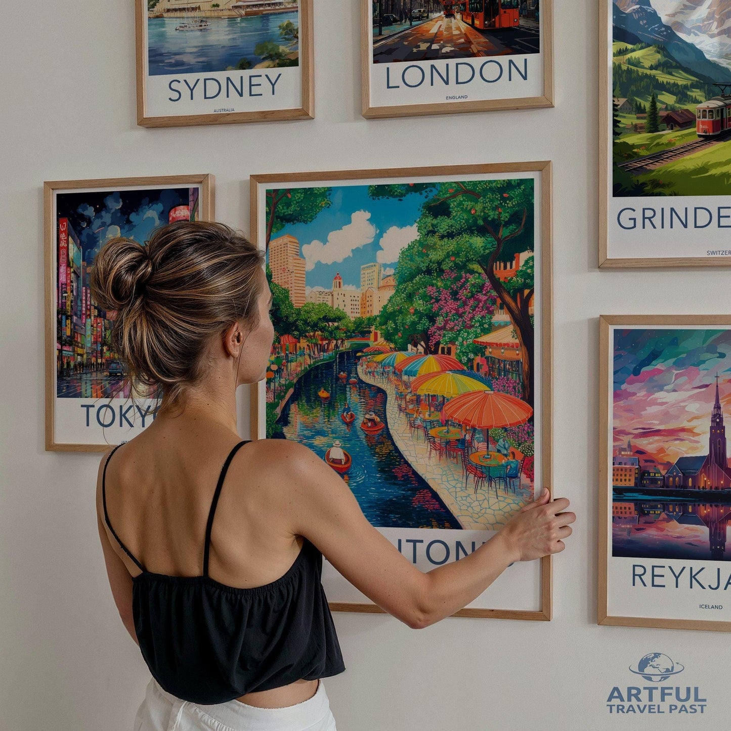 San Antonio Poster | Texas Wall Art | America Decor