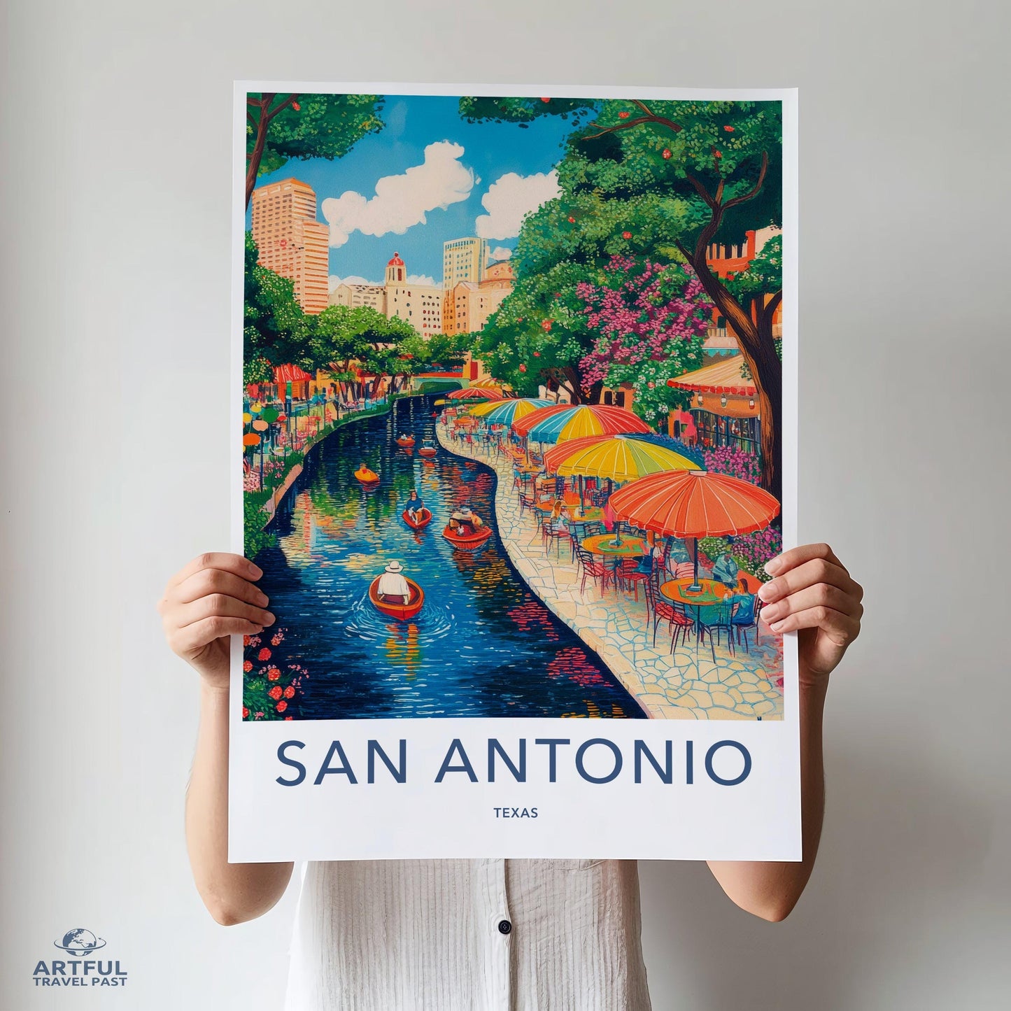 San Antonio Poster | Texas Wall Art | America Decor