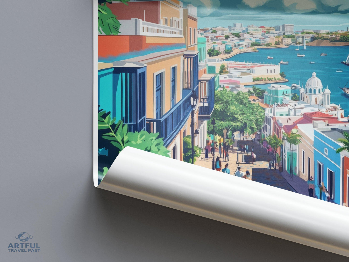 San Juan Poster | Puerto Rico Wall Art | Caribbean Decor
