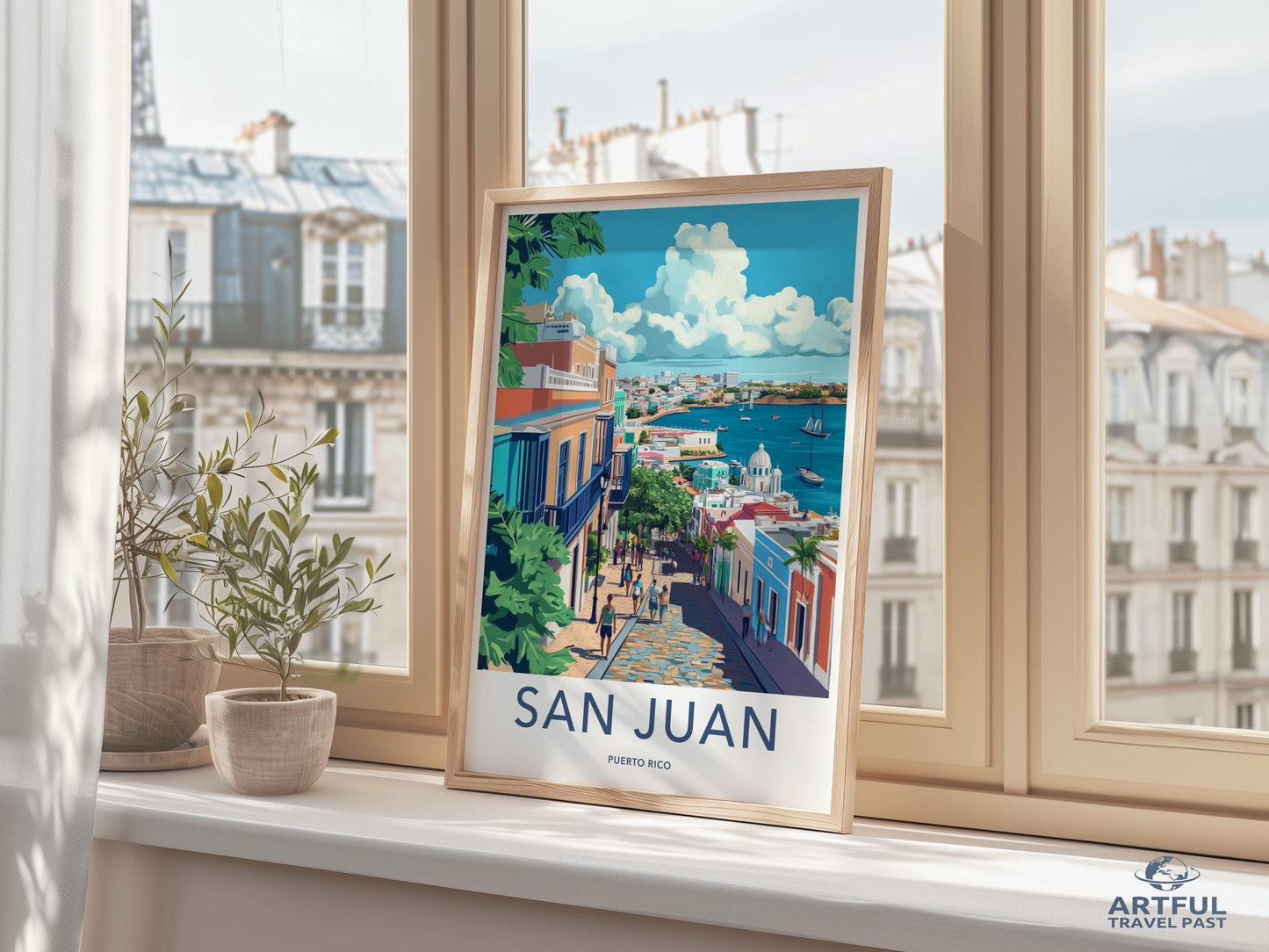 San Juan Poster | Puerto Rico Wall Art | Caribbean Decor