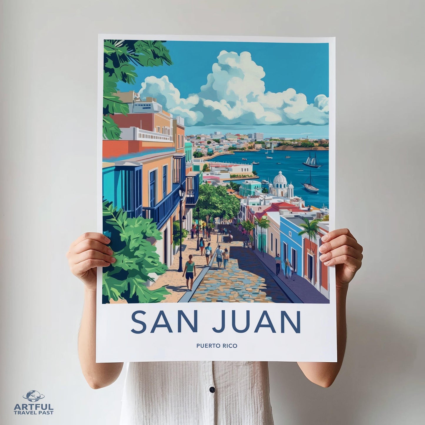 San Juan Poster | Puerto Rico Wall Art | Caribbean Decor