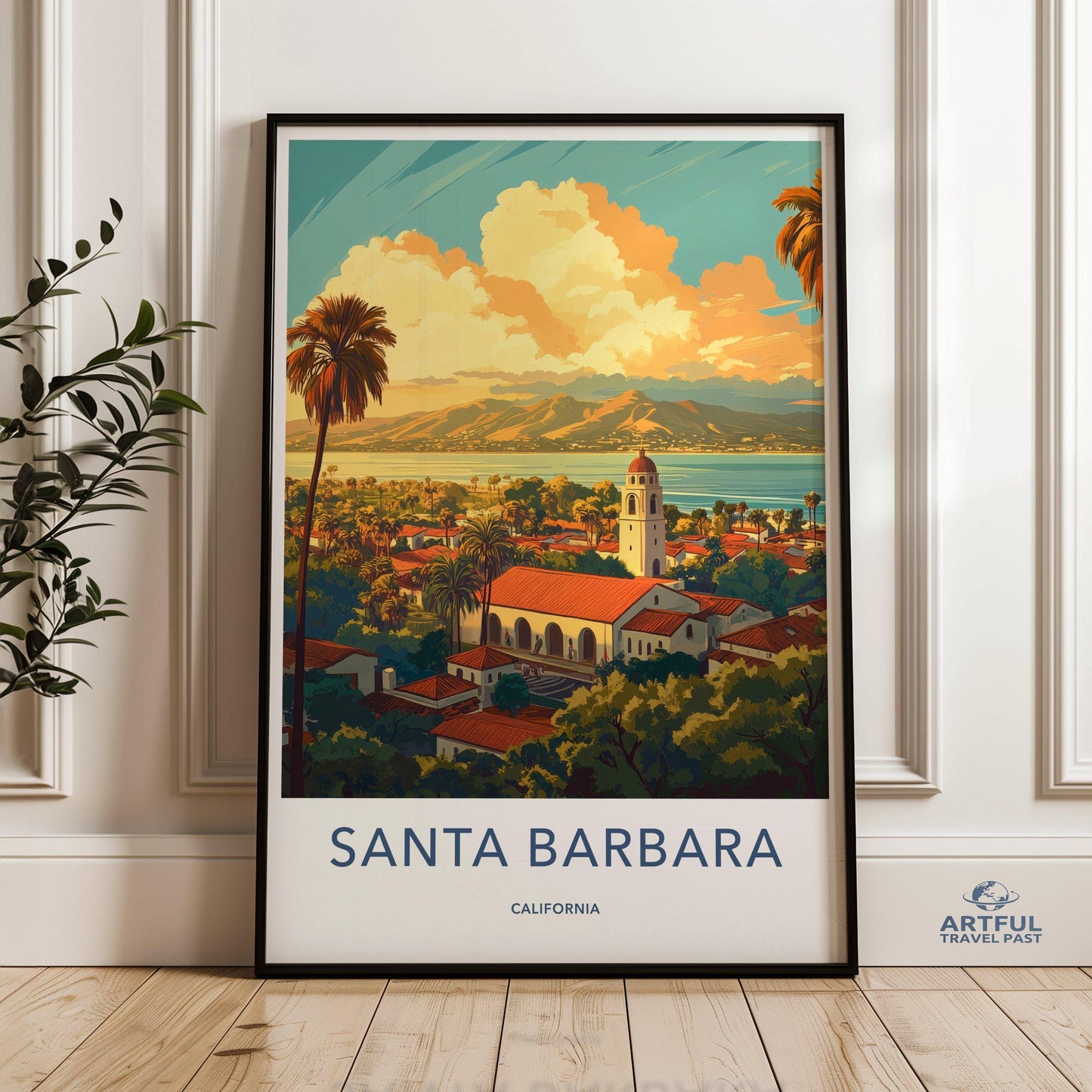 Santa Barbara Poster - California Wall Art