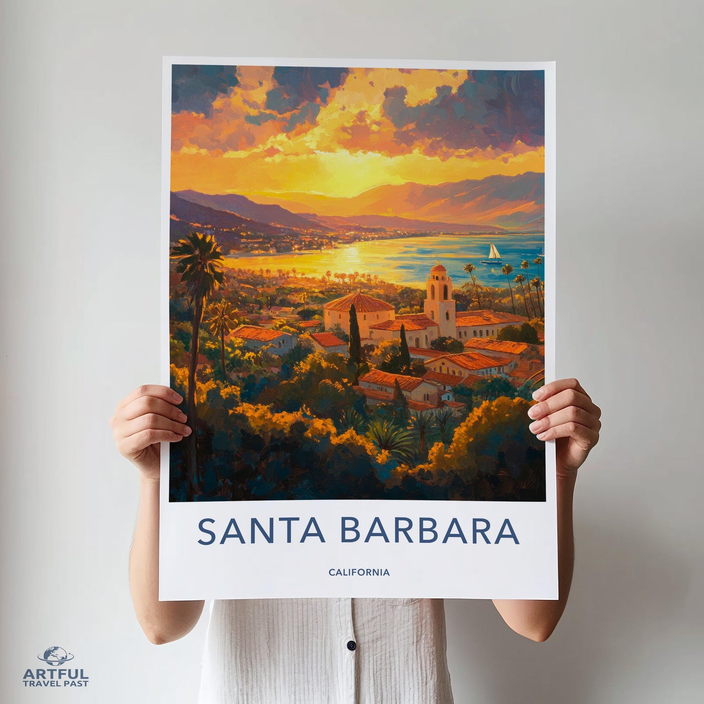 Santa Barbara Poster - California Wall Art