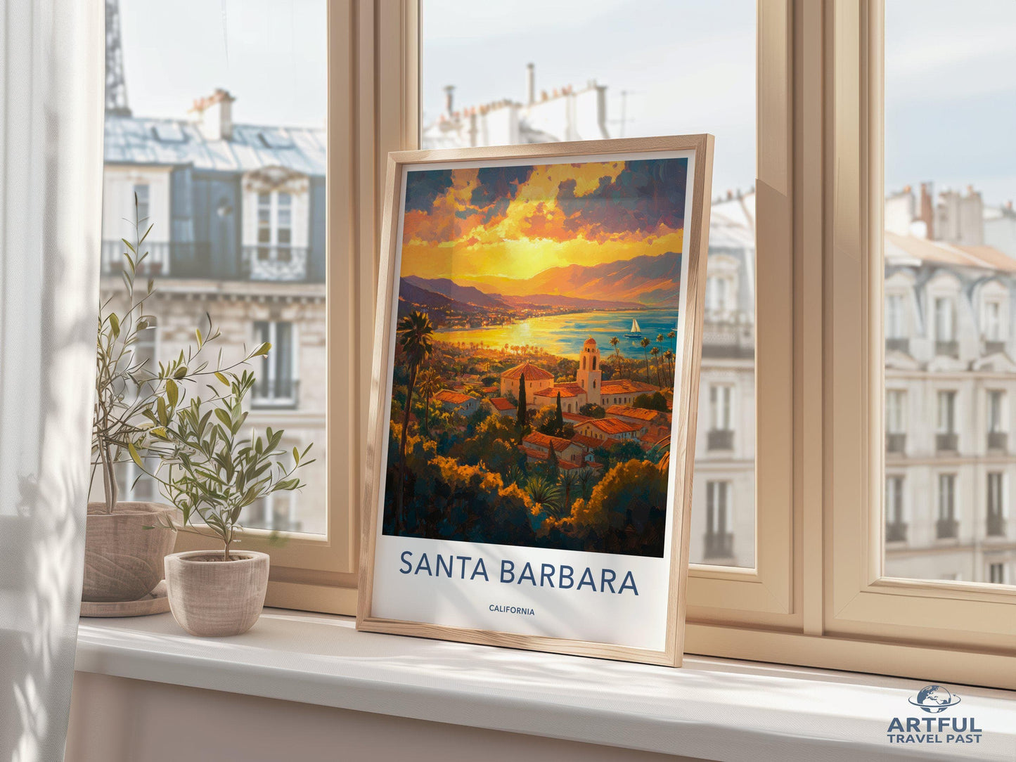 Santa Barbara Poster - California Wall Art