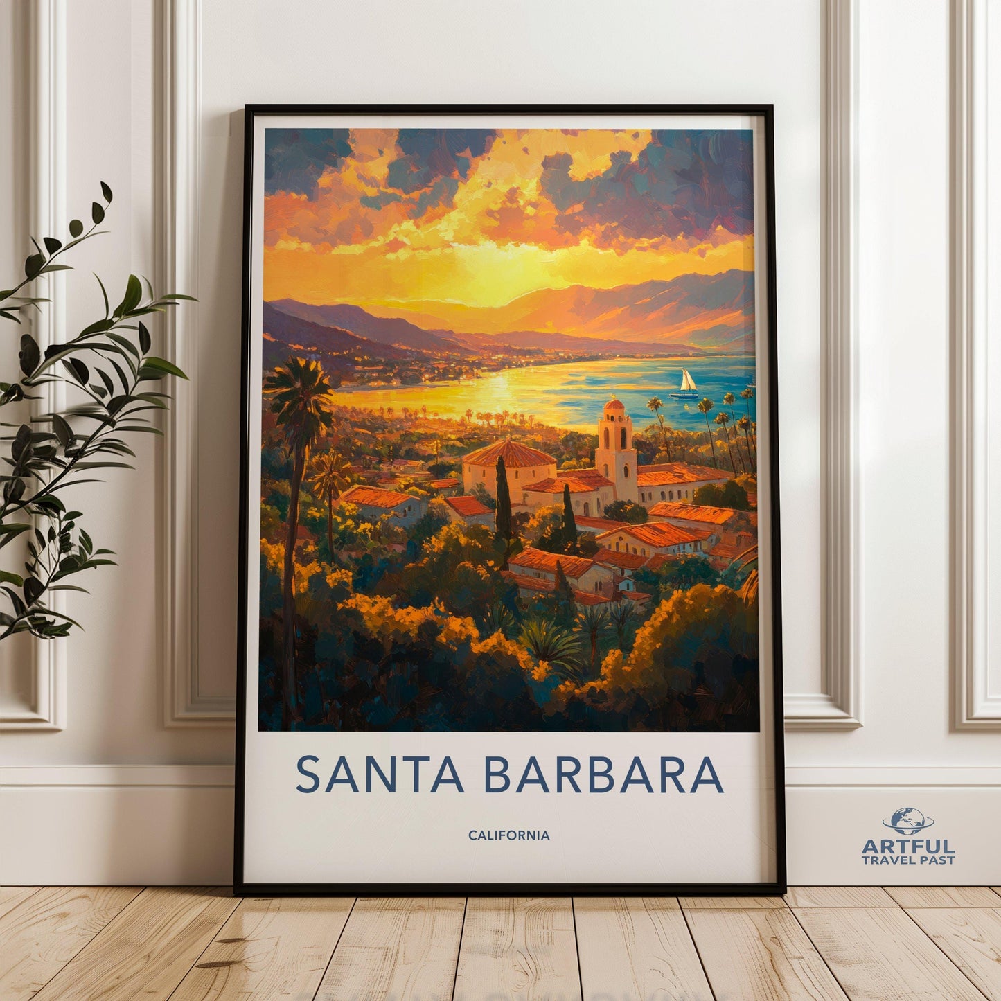 Santa Barbara Poster - California Wall Art