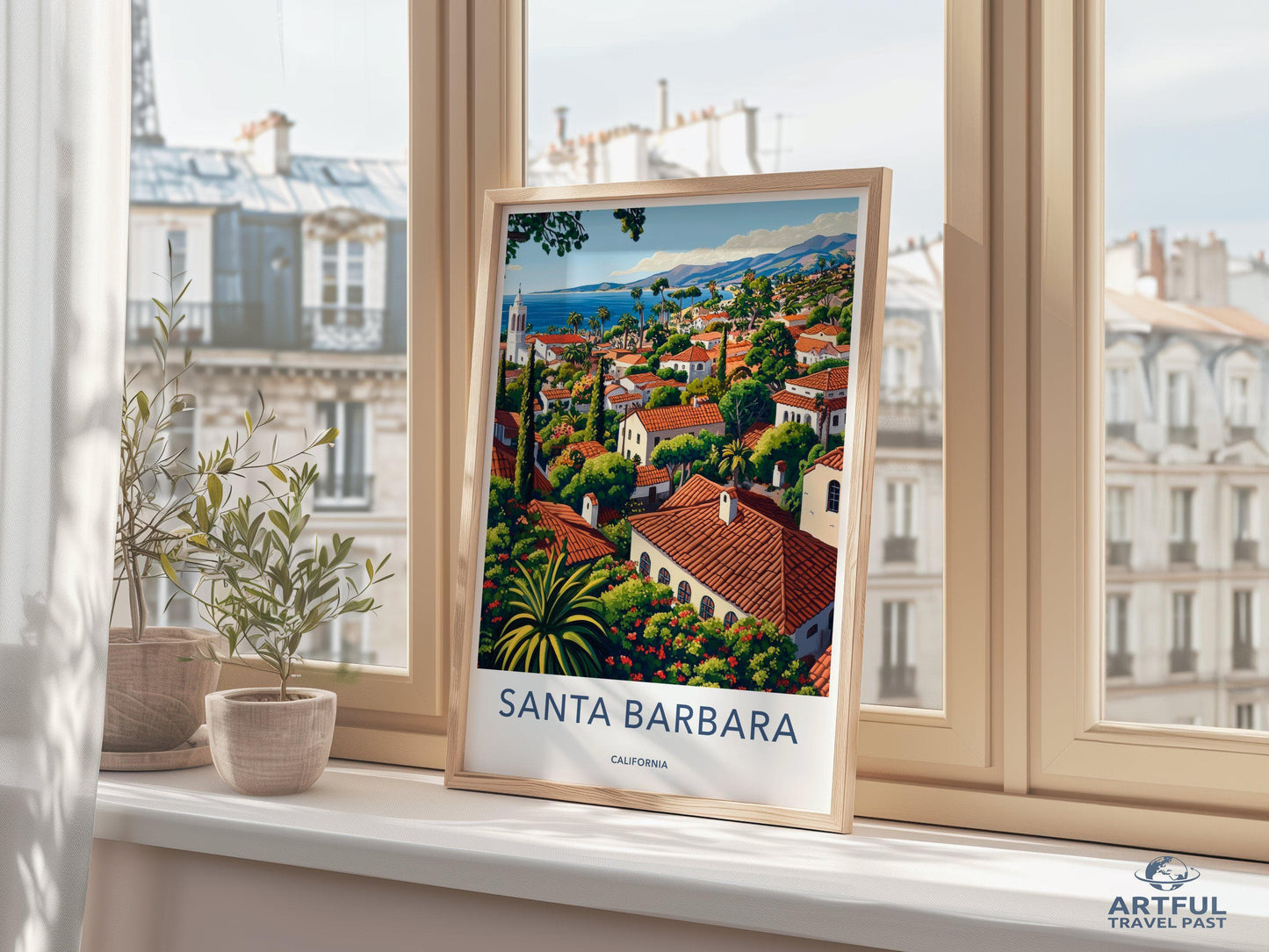 Santa Barbara Poster - California Wall Art