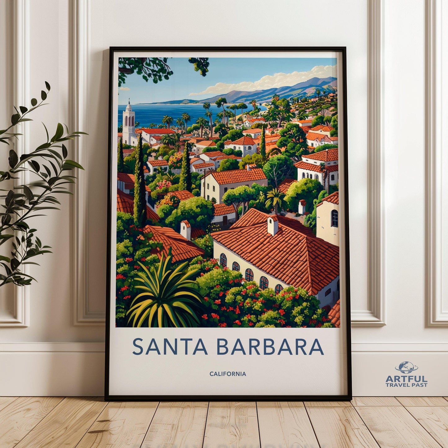 Santa Barbara Poster - California Wall Art