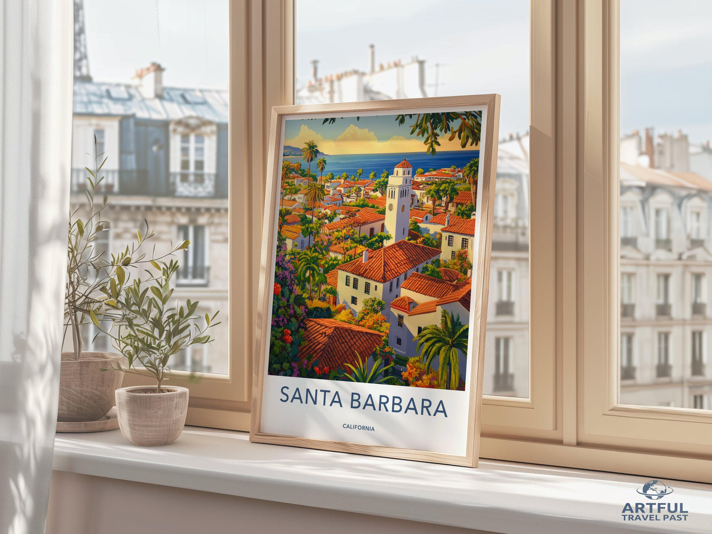 Santa Barbara Poster - California Wall Art