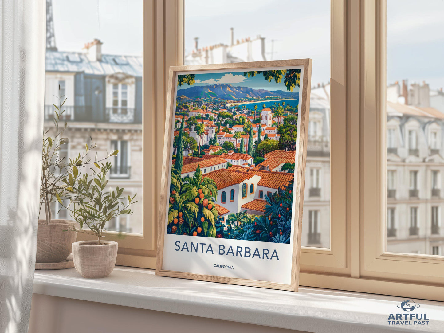 Santa Barbara Poster - California Wall Art