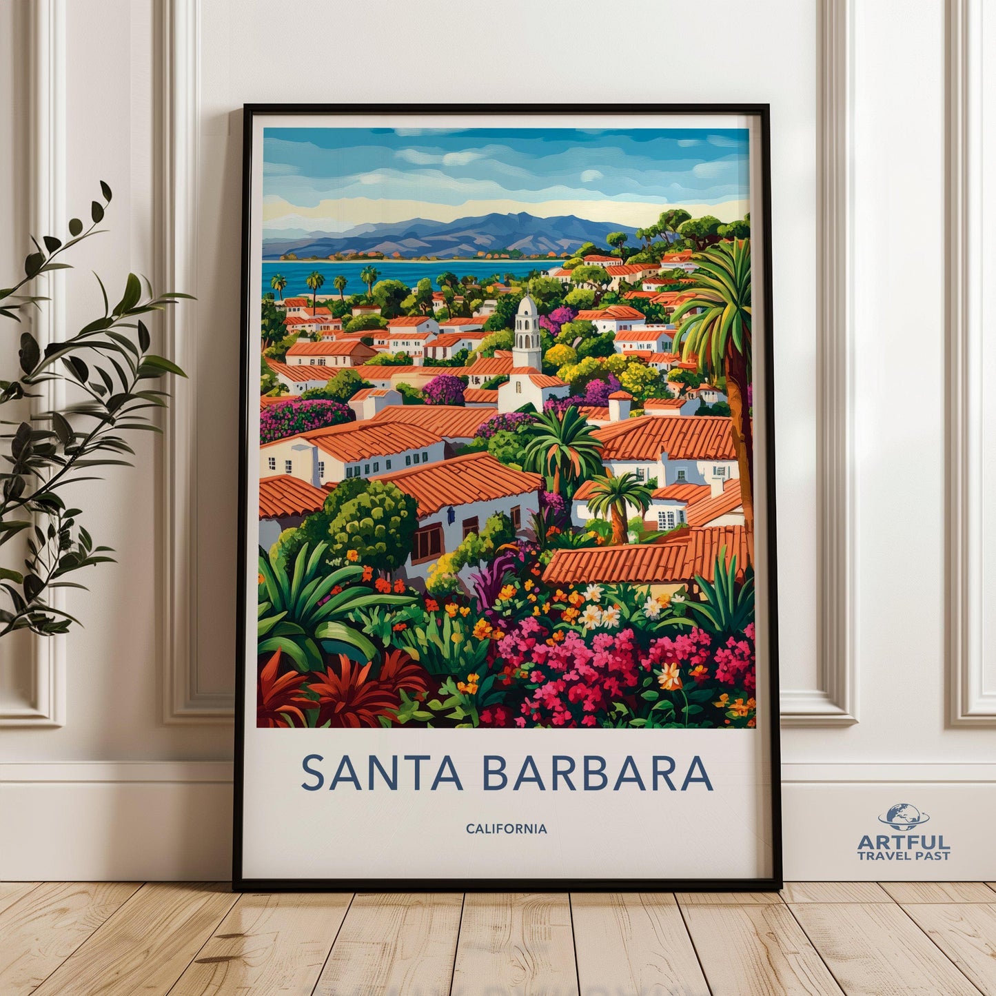 Santa Barbara Poster - California Wall Art