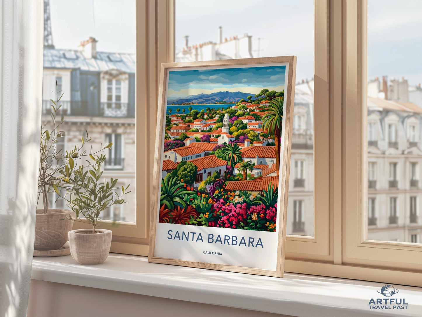 Santa Barbara Poster - California Wall Art