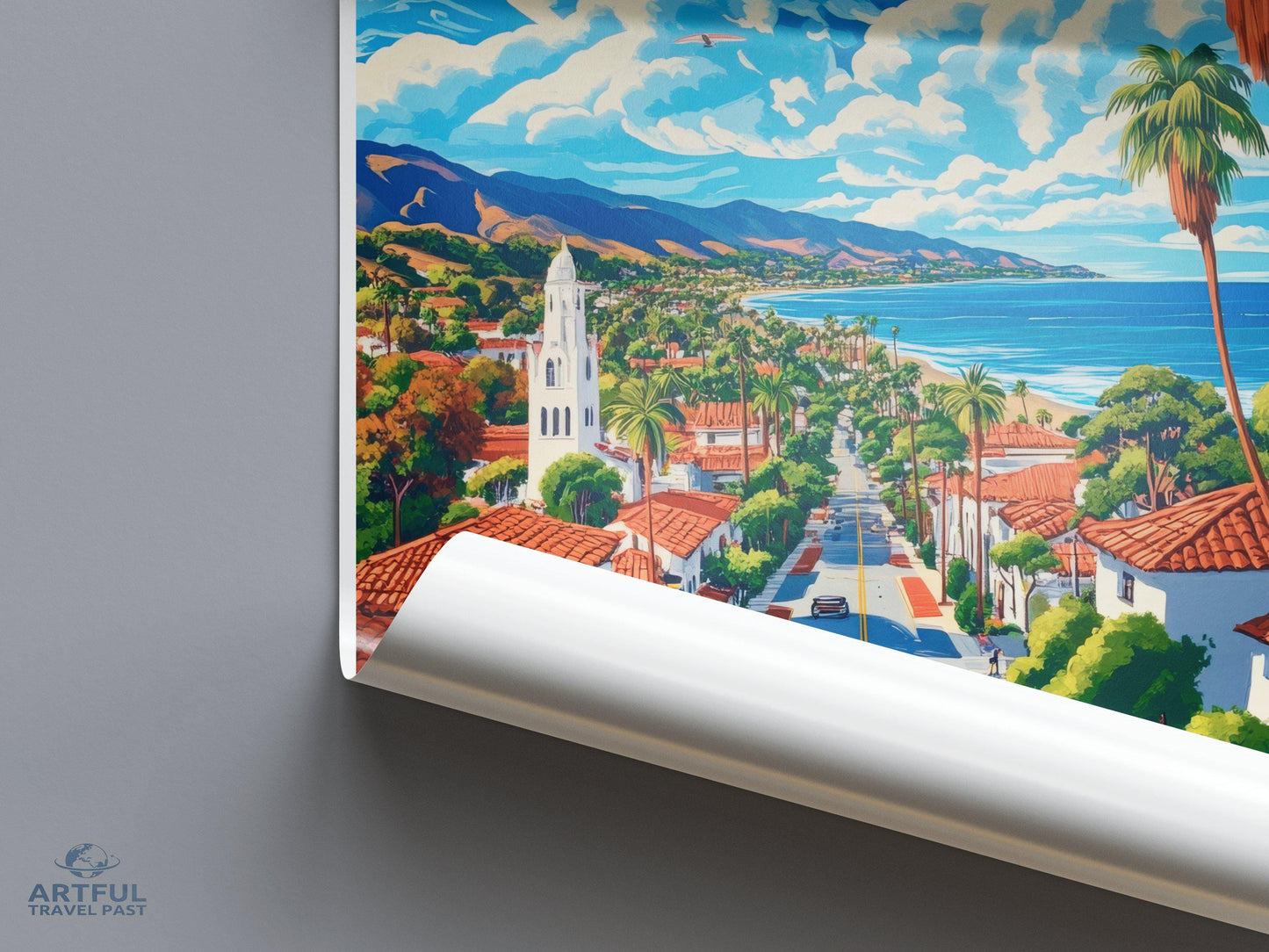 Santa Barbara Poster - California Wall Art