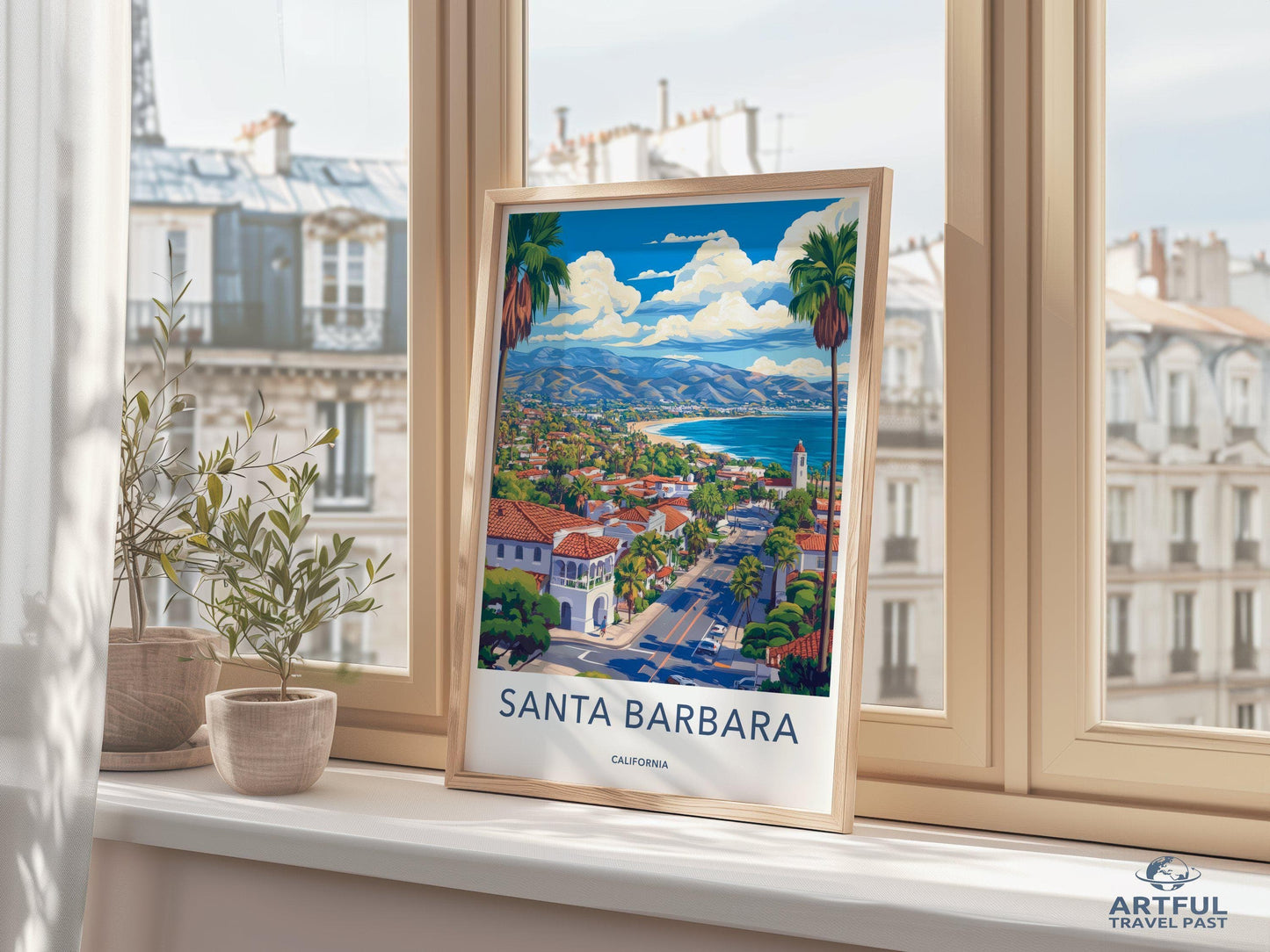Santa Barbara Poster - California Wall Art