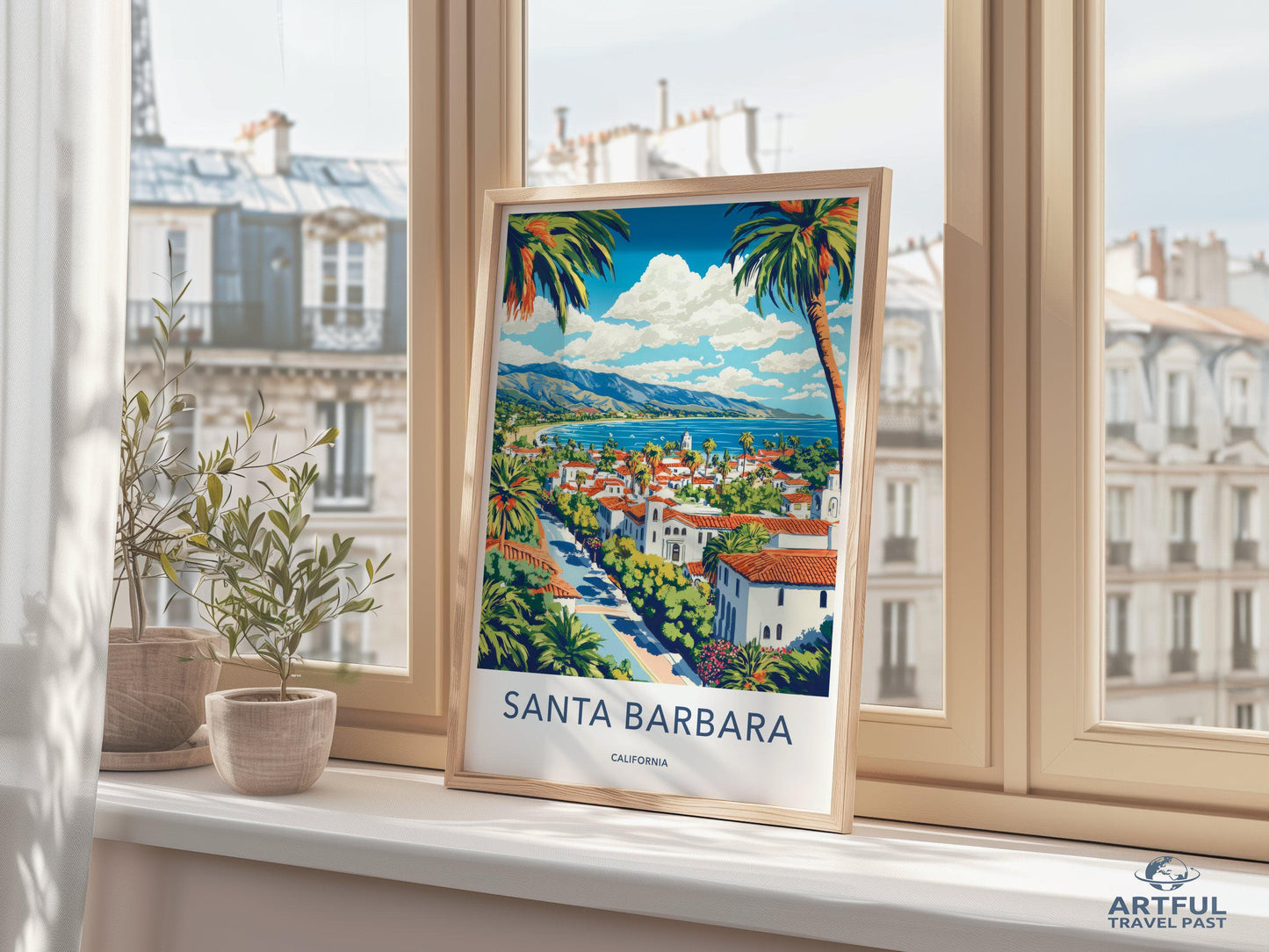 Santa Barbara Poster - California Wall Art