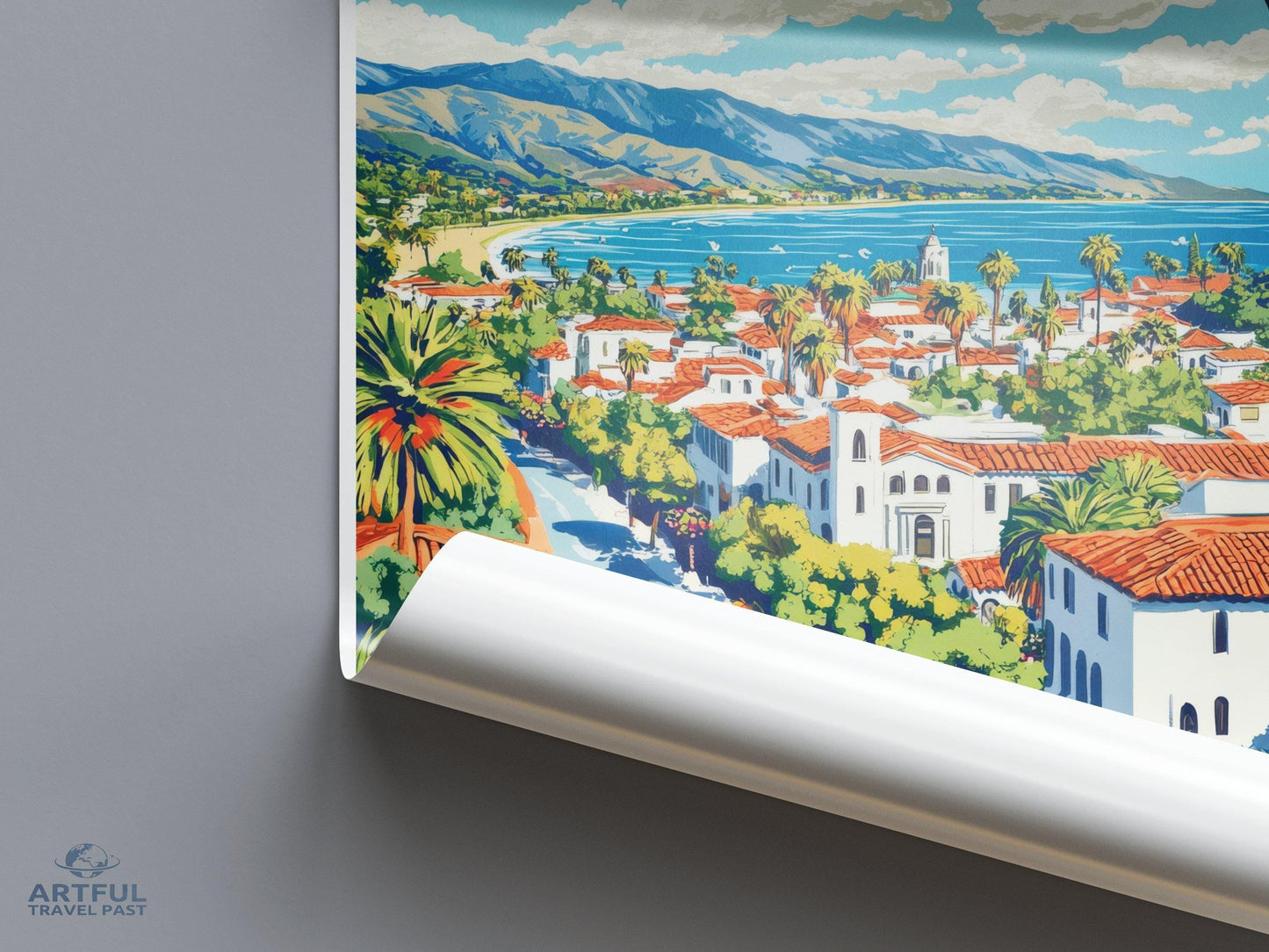 Santa Barbara Poster - California Wall Art