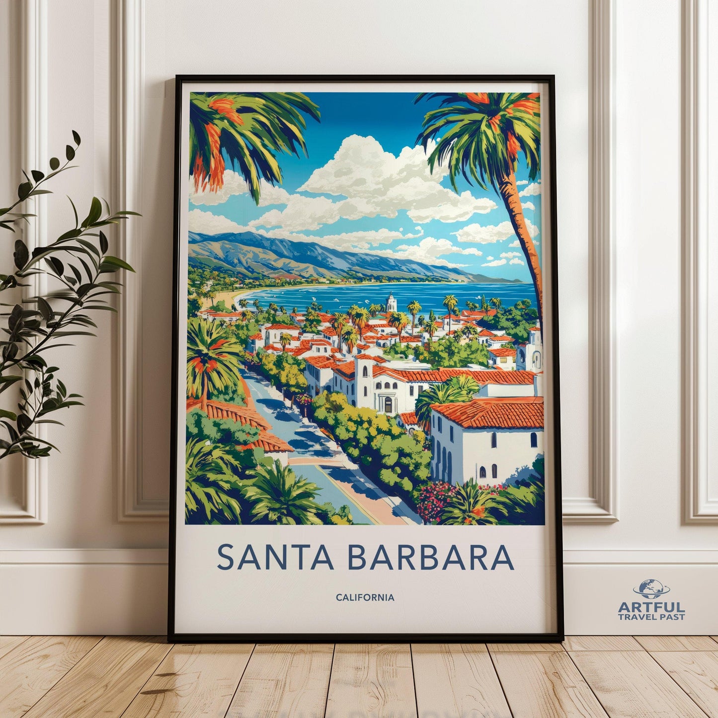 Santa Barbara Poster - California Wall Art