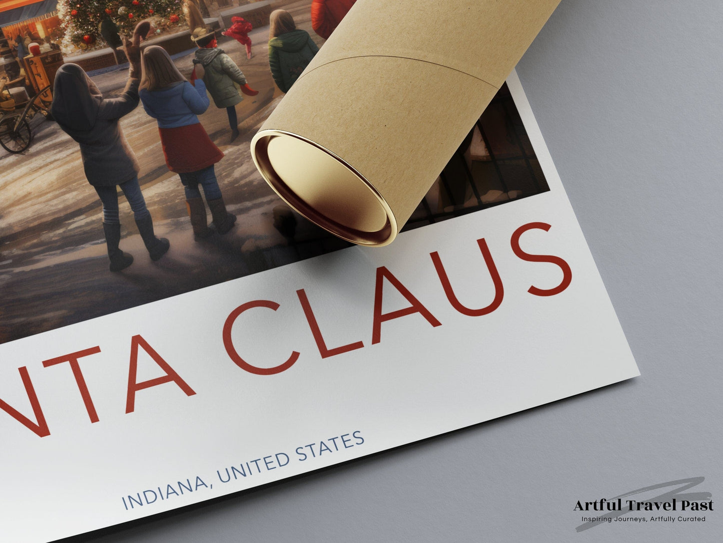 Santa Claus Poster | Indiana Wall Art | America Decor