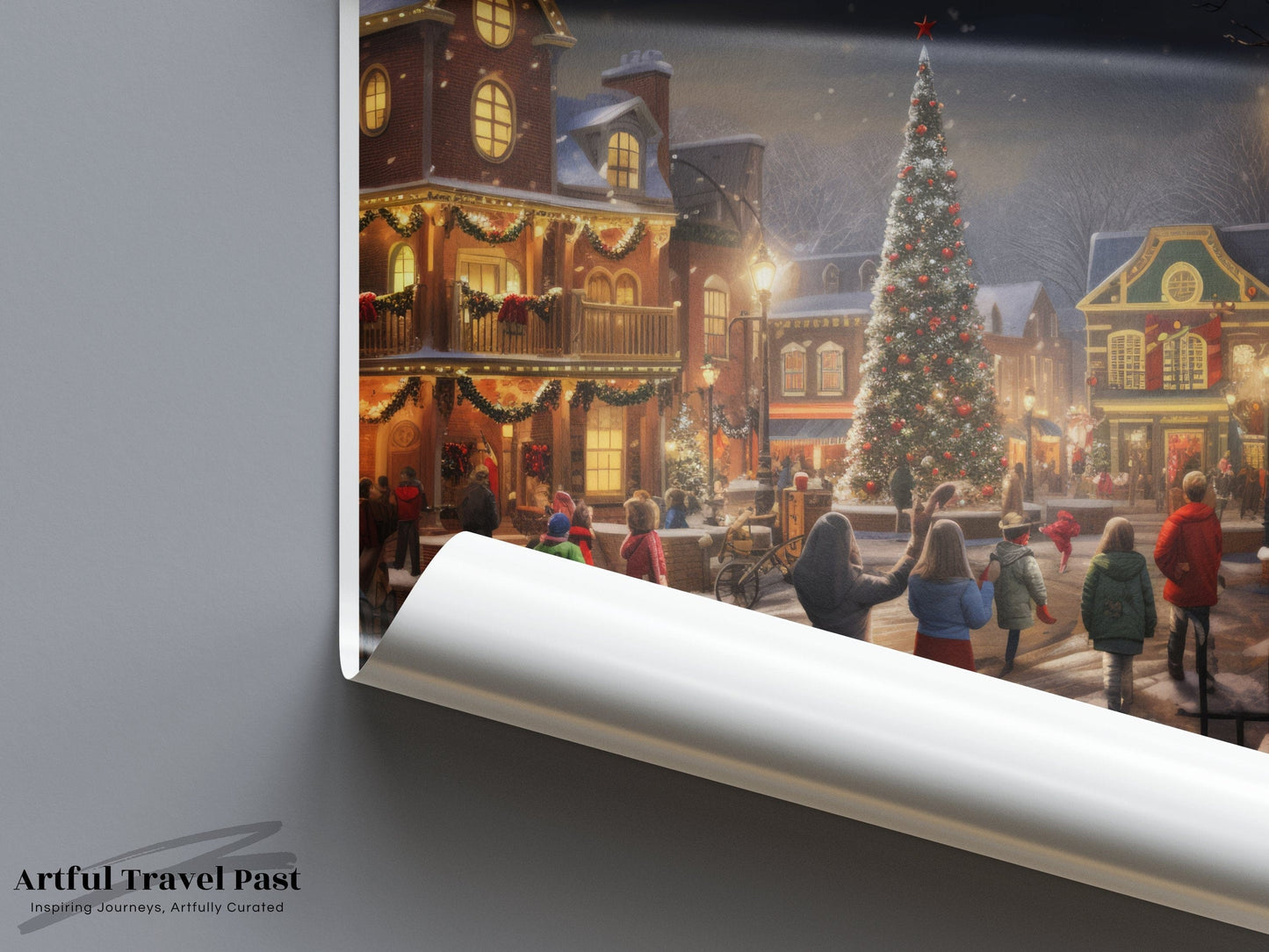 Santa Claus Poster | Indiana Wall Art | America Decor