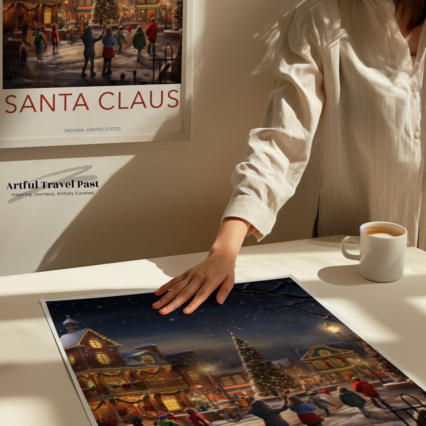 Santa Claus Poster | Indiana Wall Art | America Decor
