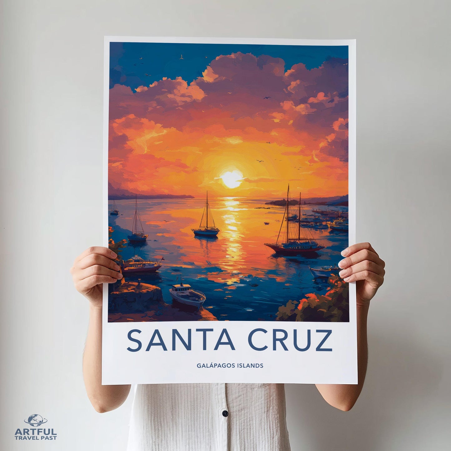 Santa Cruz Poster - Ecuador Wall Art