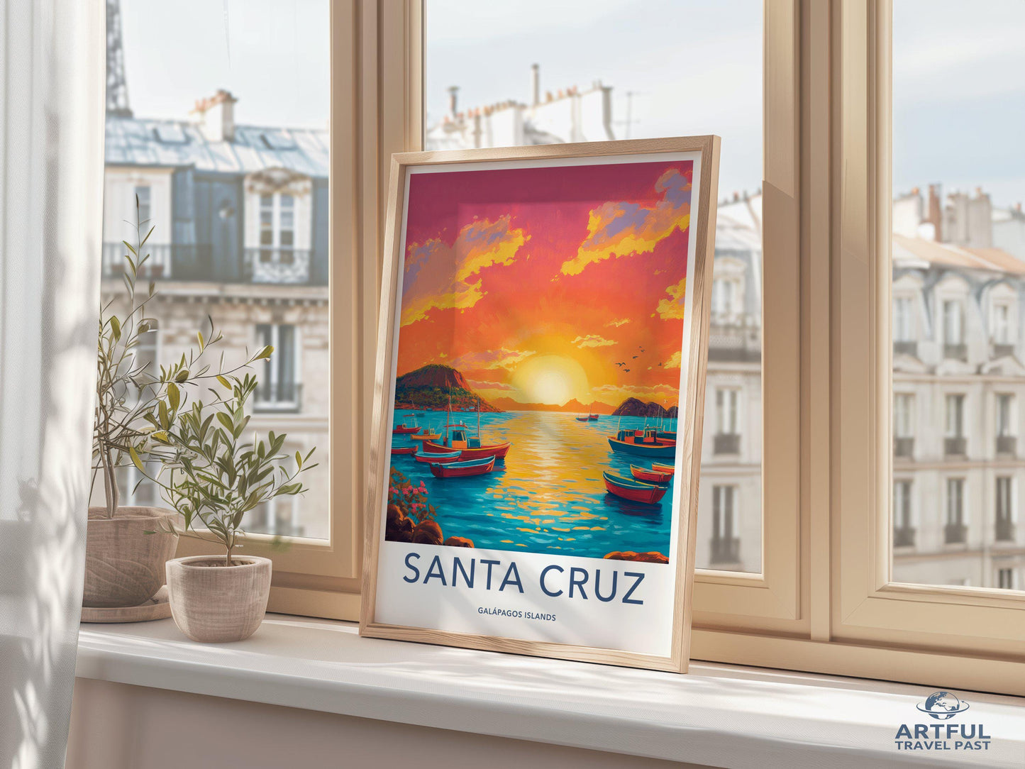 Santa Cruz Poster - Ecuador Wall Art