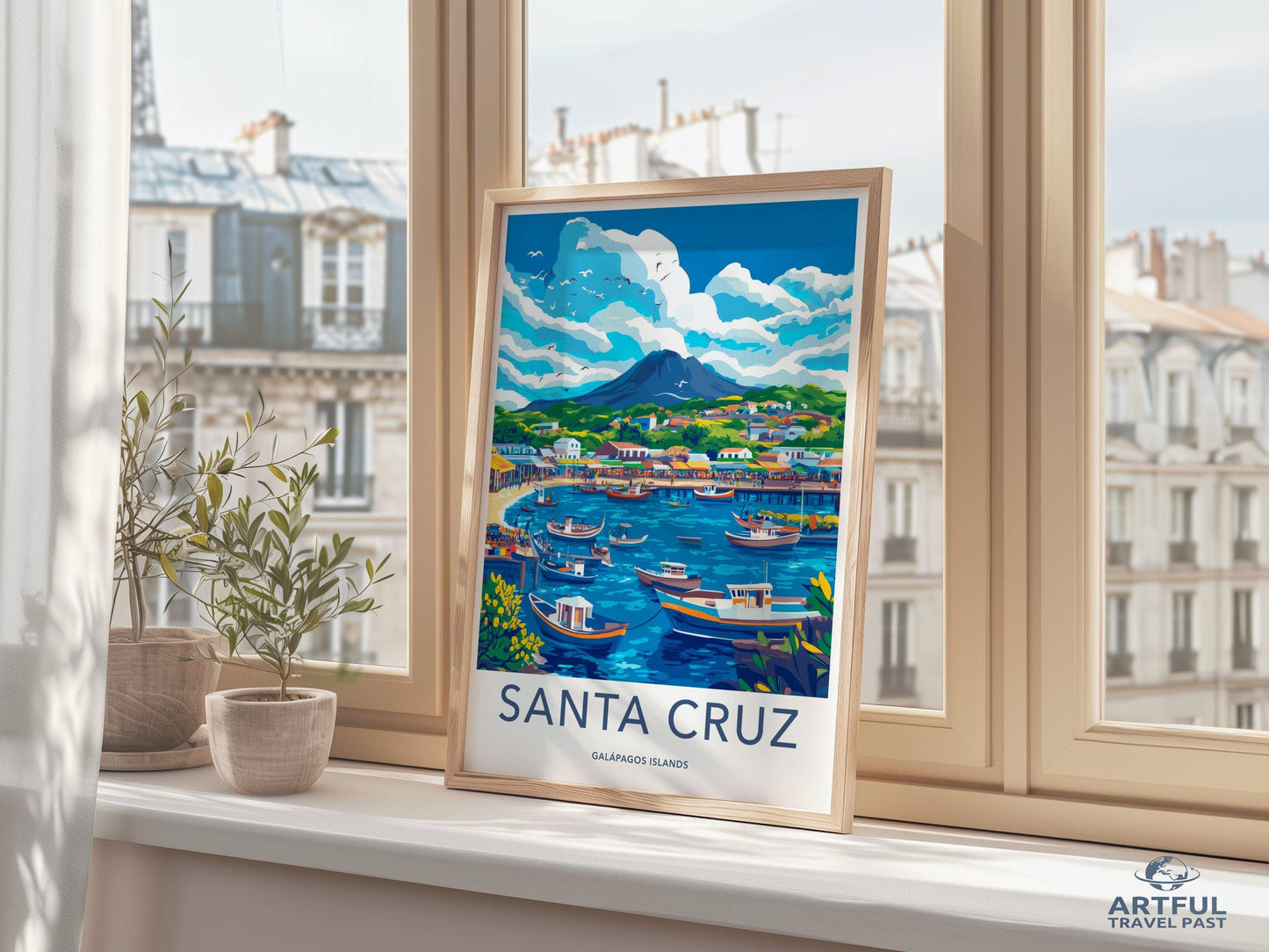 Santa Cruz Poster - Ecuador Wall Art