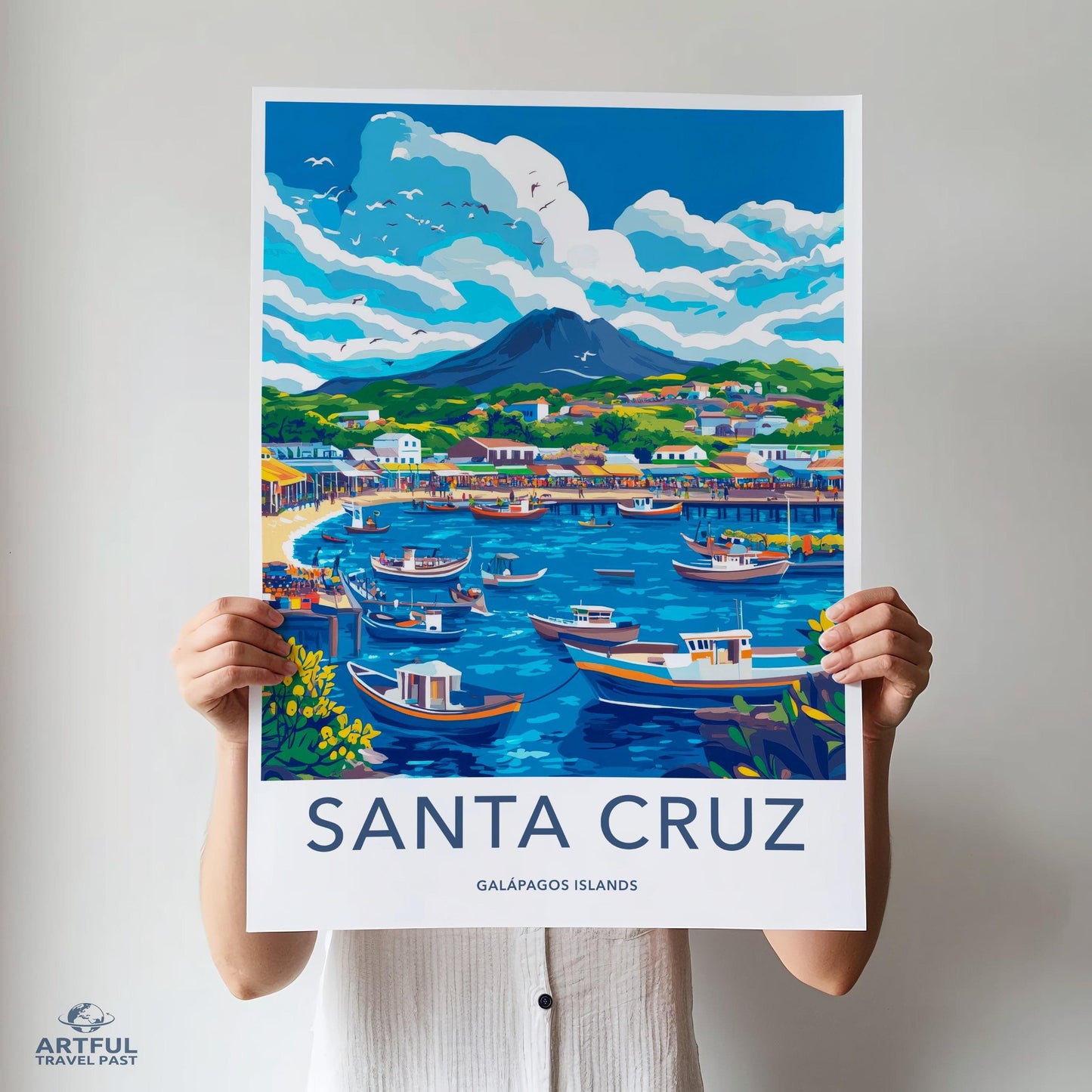 Santa Cruz Poster - Ecuador Wall Art