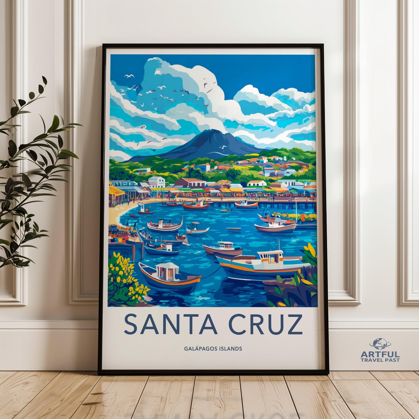 Santa Cruz Poster - Ecuador Wall Art