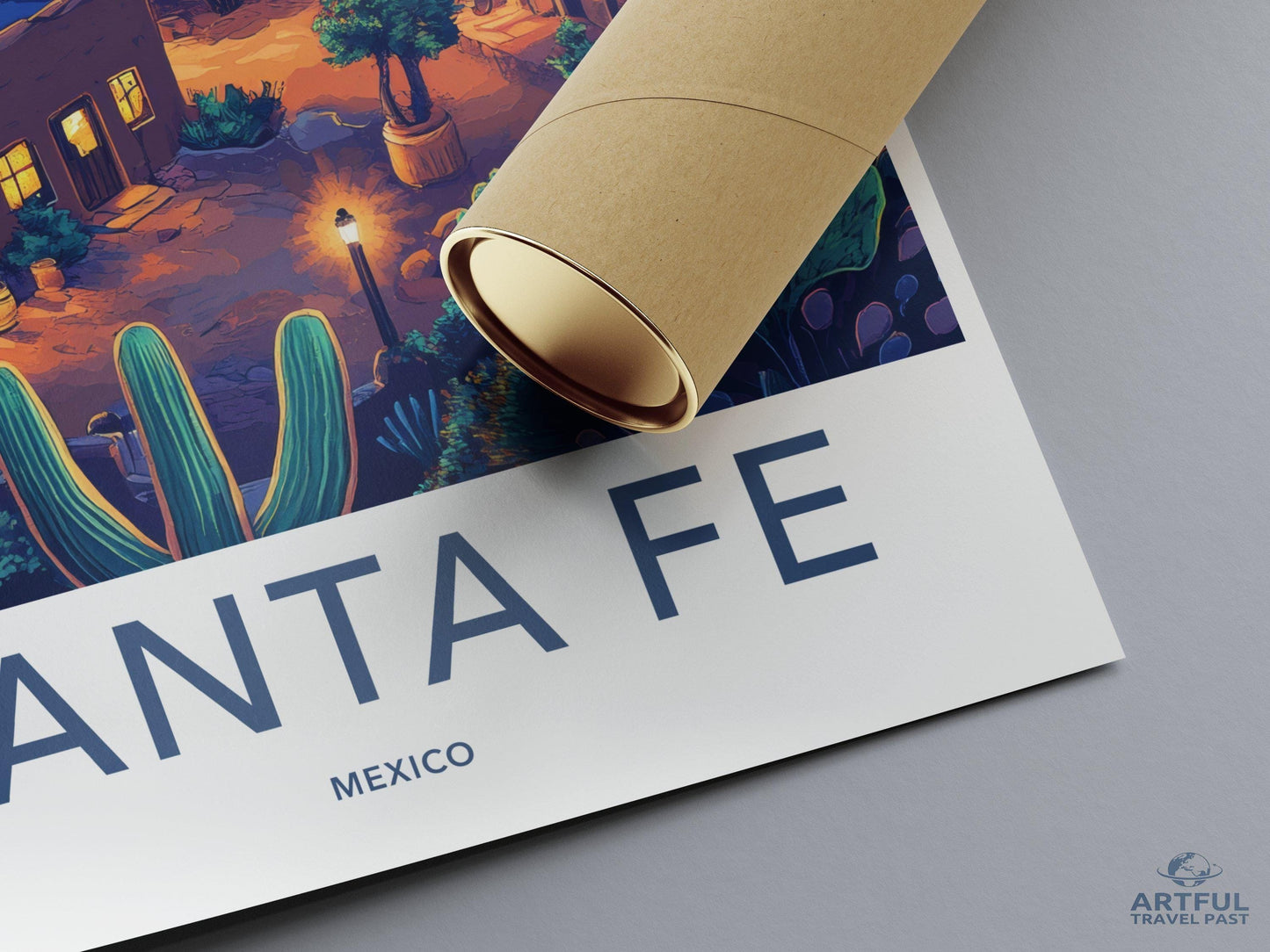 Santa Fe Poster - Mexico Wall Art