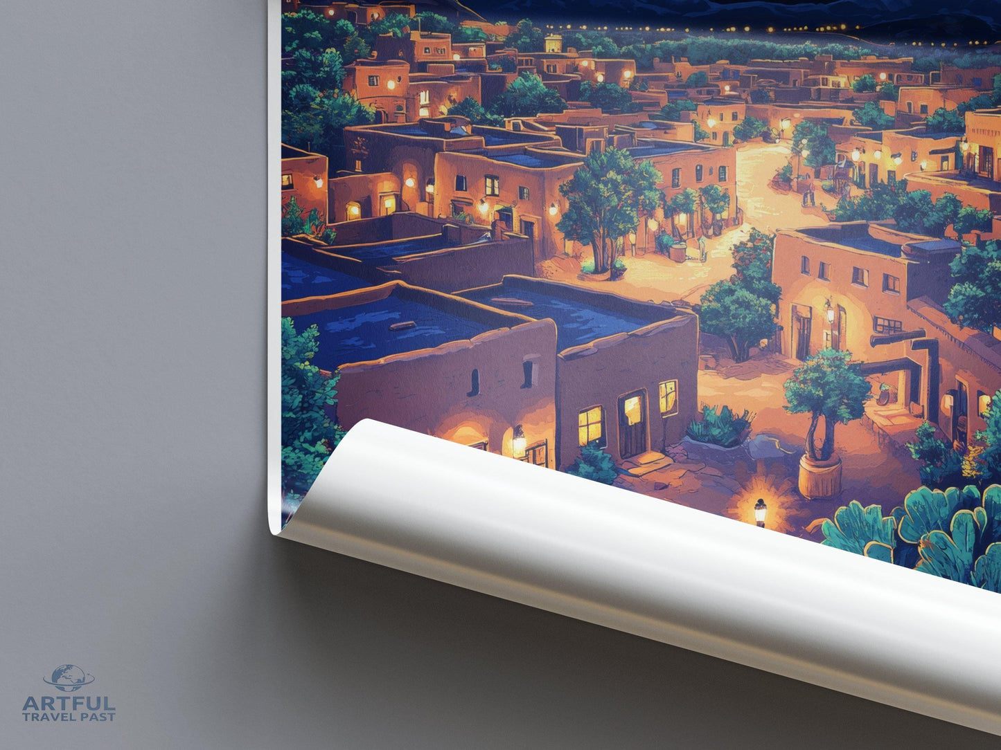 Santa Fe Poster - Mexico Wall Art