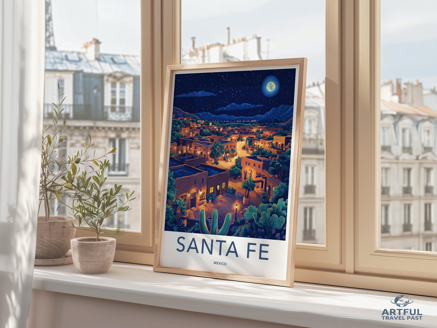 Santa Fe Poster - Mexico Wall Art