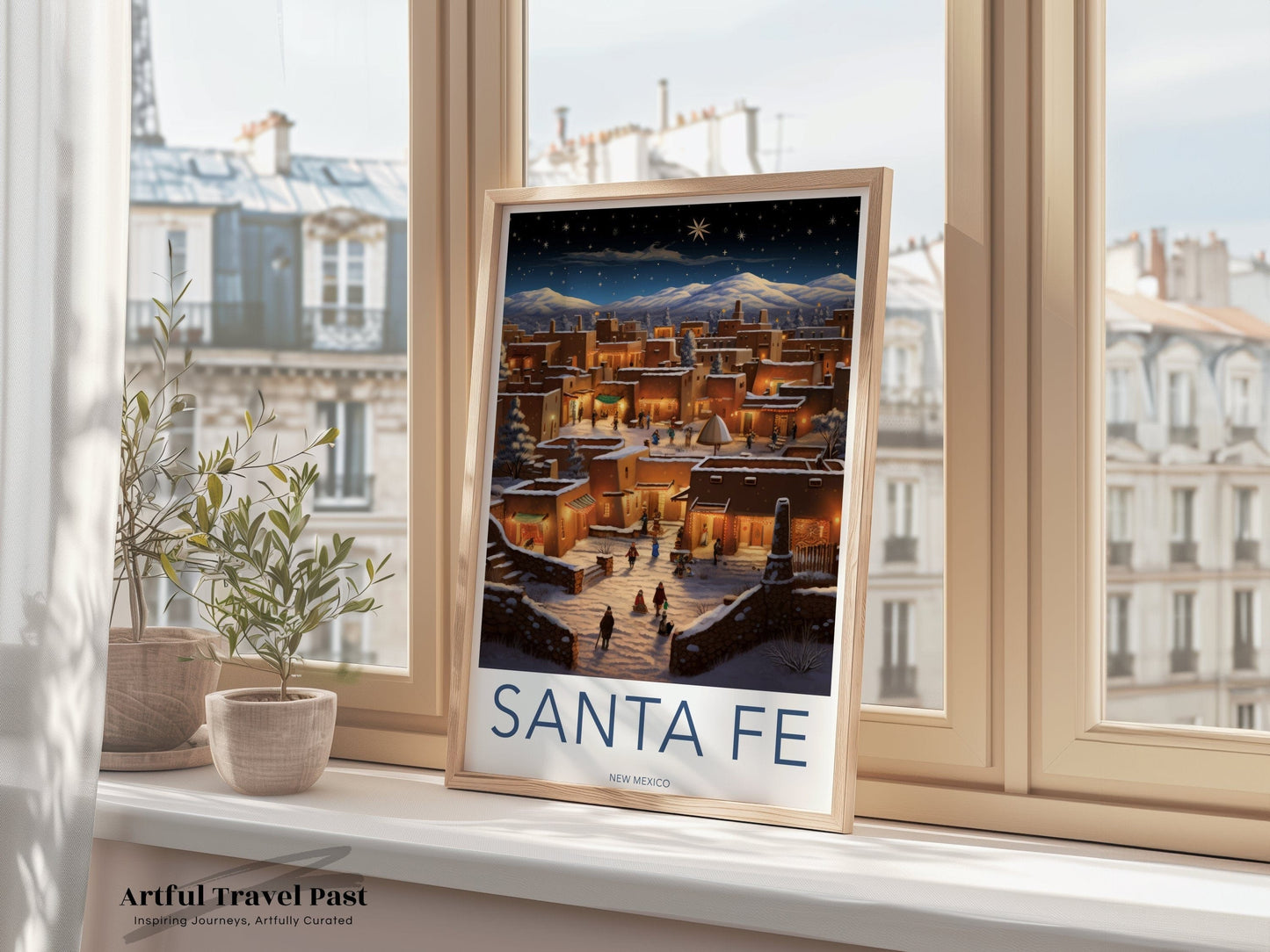 Santa Fe Poster - Mexico Wall Art