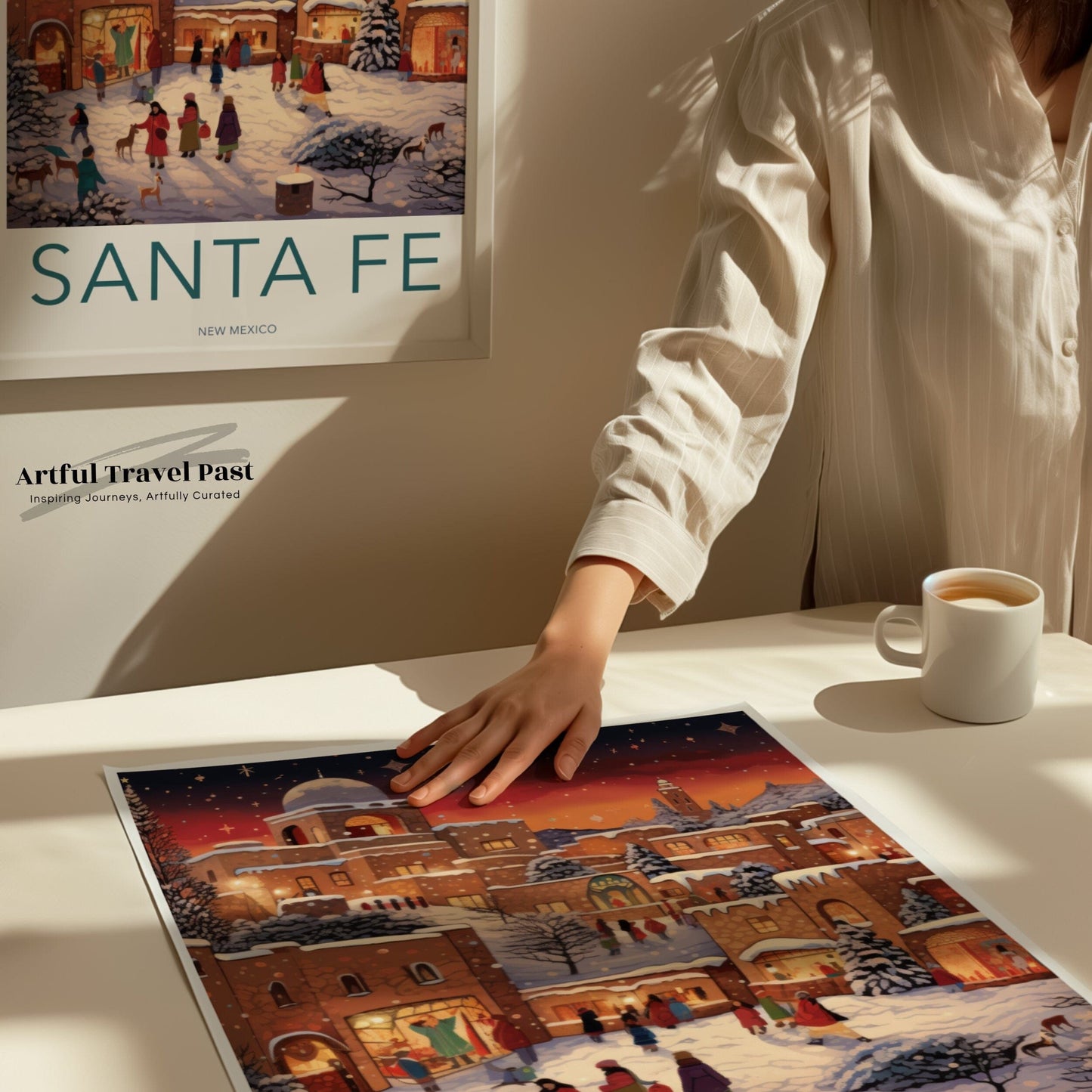 Santa Fe Poster - Mexico Wall Art