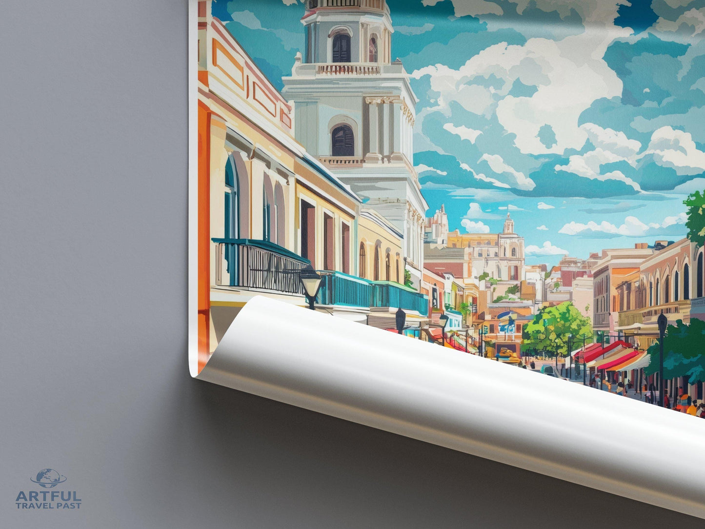 Santo Domingo Poster | Dominican Republic Art | Caribbean Decor