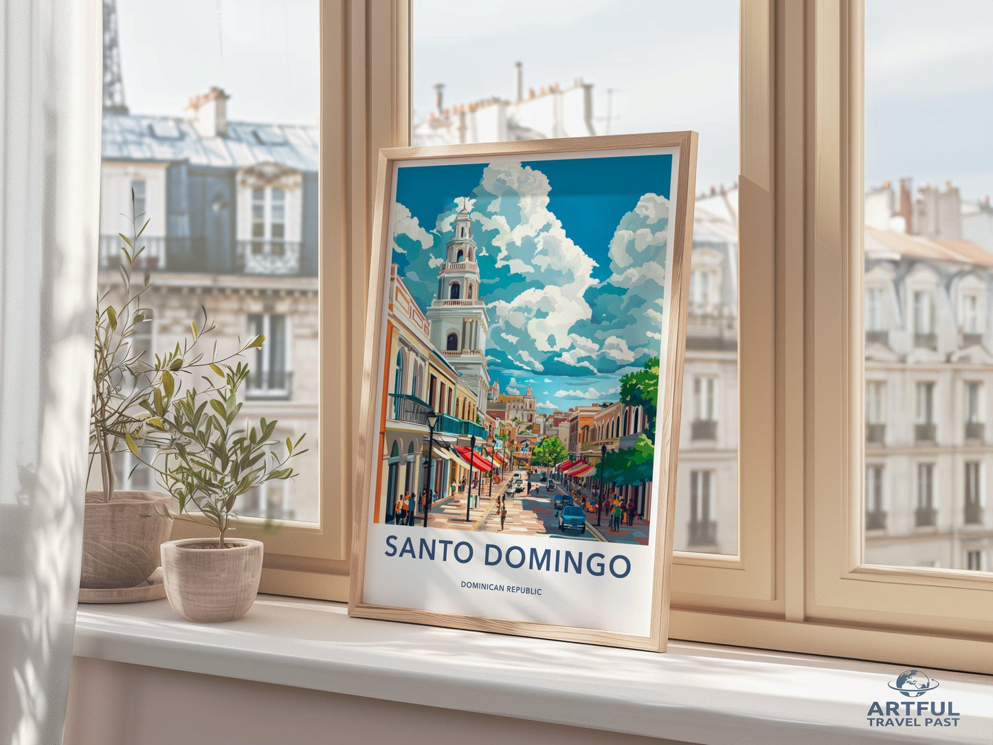 Santo Domingo Poster | Dominican Republic Art | Caribbean Decor