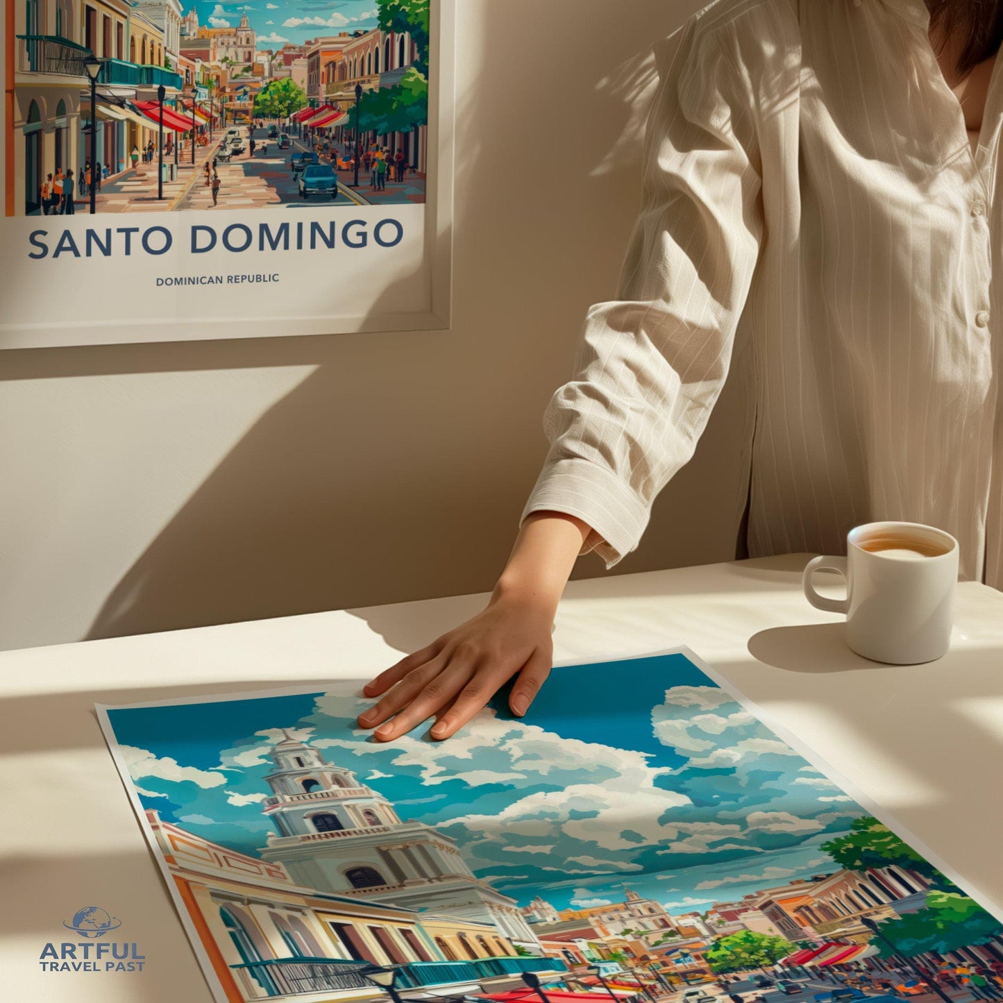 Santo Domingo Poster | Dominican Republic Art | Caribbean Decor