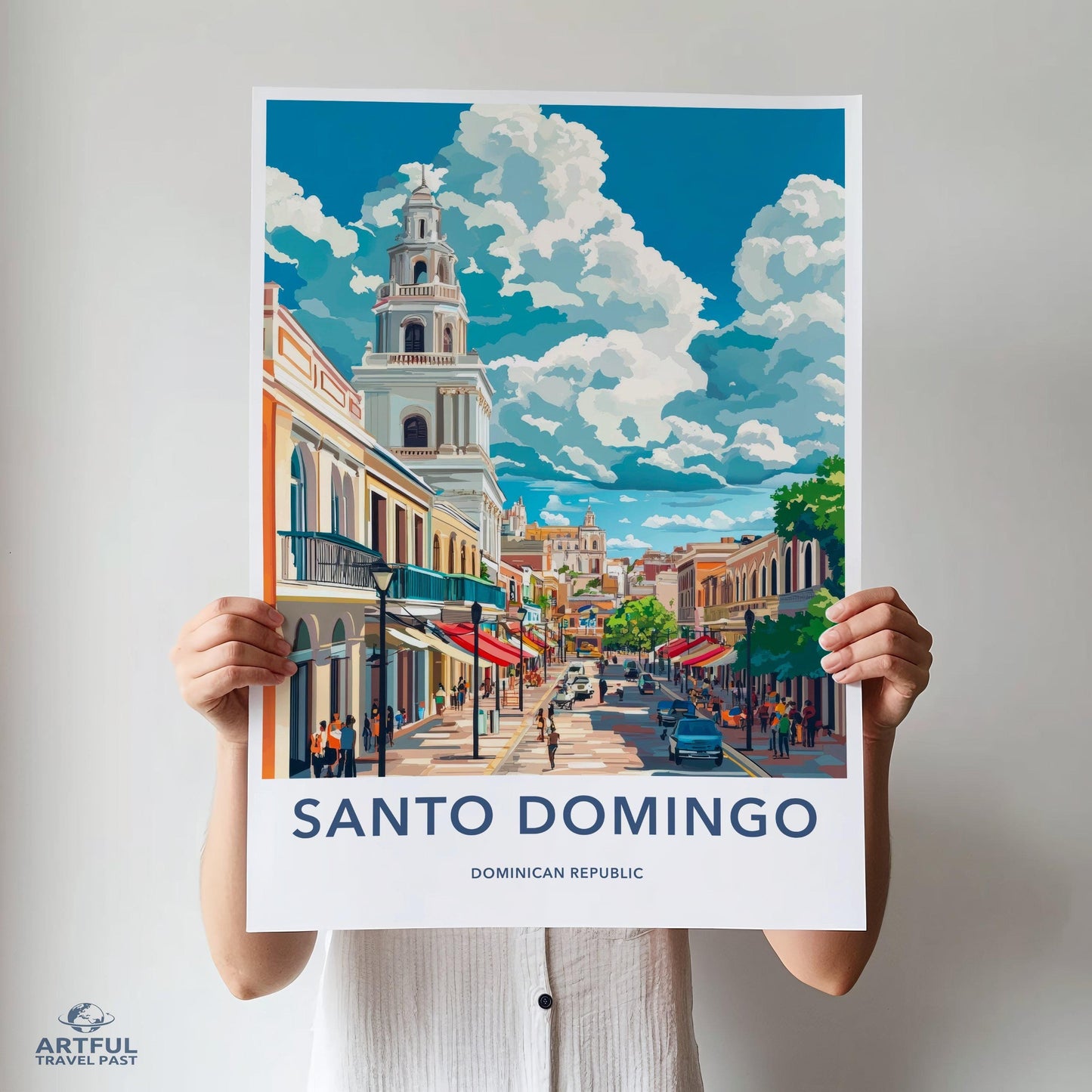 Santo Domingo Poster | Dominican Republic Art | Caribbean Decor