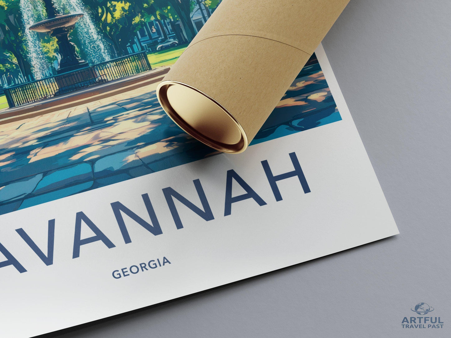 Savannah Poster | Georgia Wall Art | America Decor