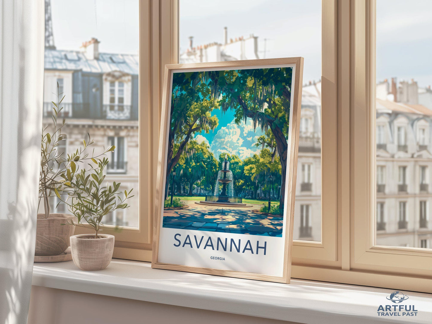 Savannah Poster | Georgia Wall Art | America Decor