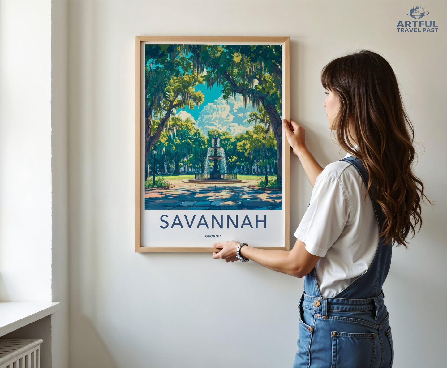 Savannah Poster | Georgia Wall Art | America Decor